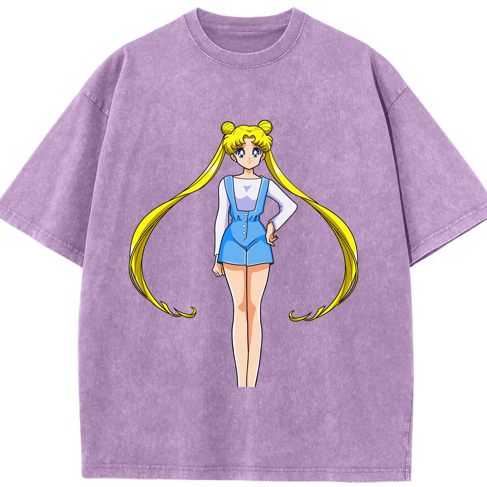 （画像用） 美少女戦士セーラームーン 愛野 美奈子 あいの みなこ Sailor Moon Aino Minako 綿100% ヴィンテージ風 半袖Tシャツ（フロントプリント）