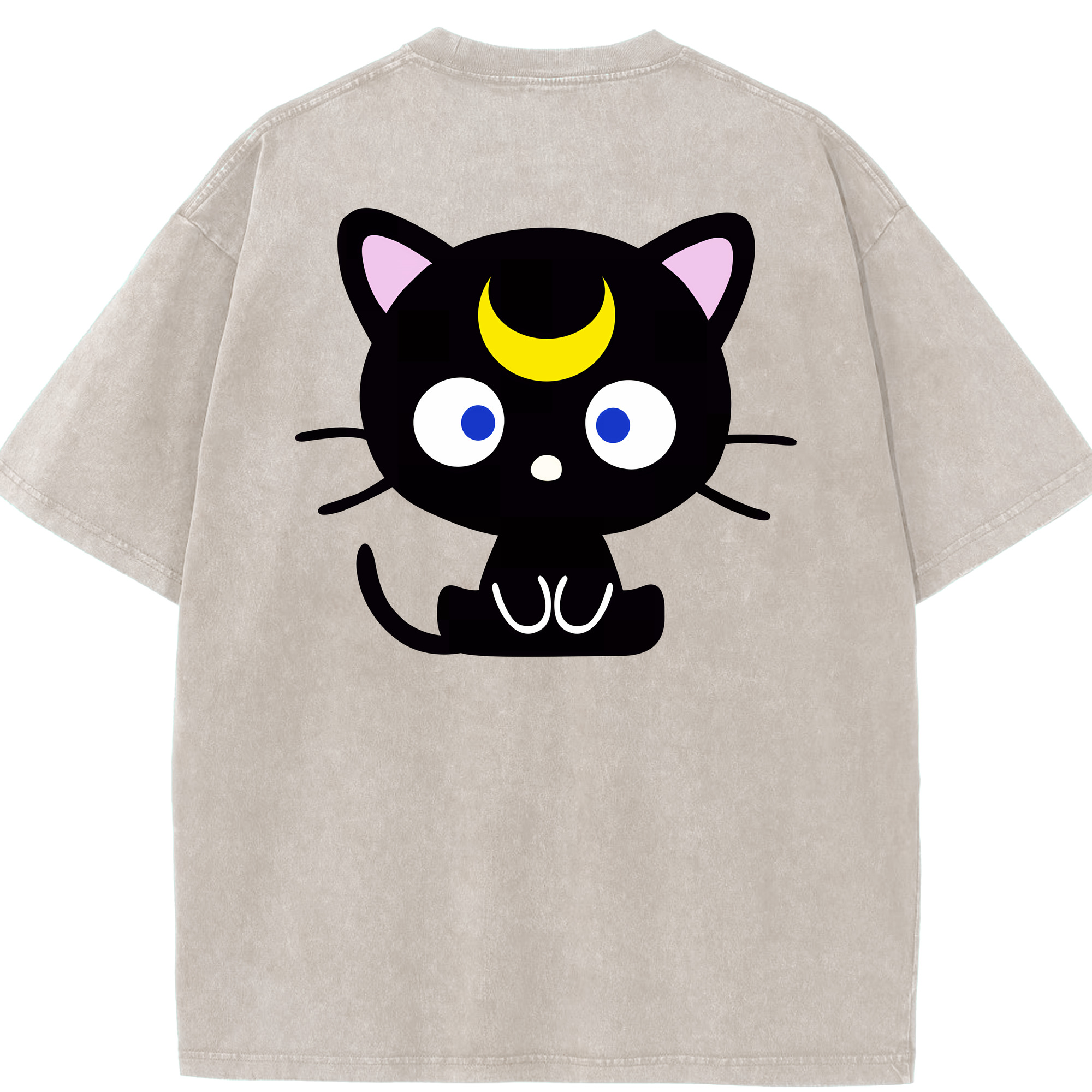 （画像用） 美少女戦士セーラームーン Sailor Moon 綿100% ヴィンテージ風 半袖Tシャツ（背面プリント）