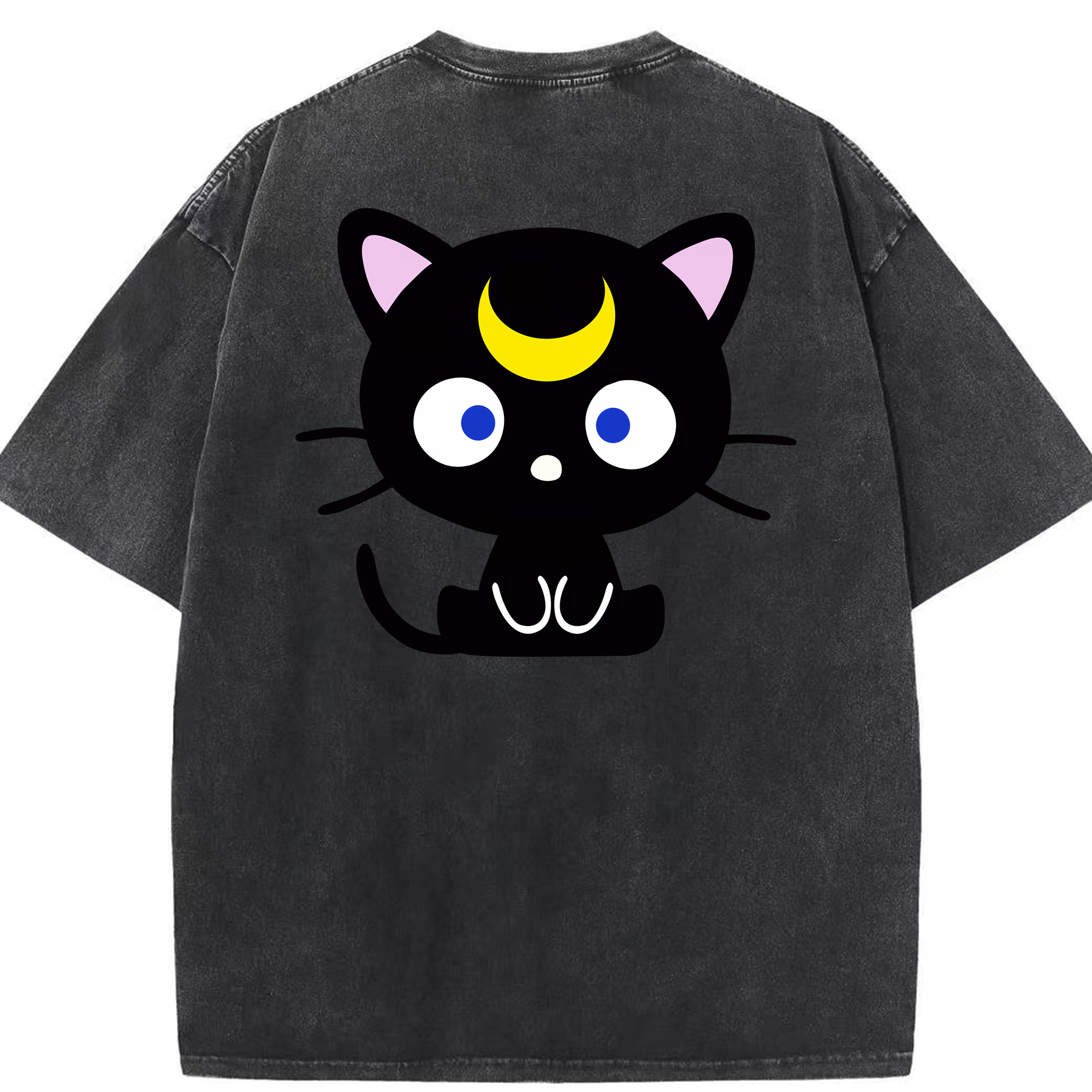 （画像用） 美少女戦士セーラームーン Sailor Moon 綿100% ヴィンテージ風 半袖Tシャツ（背面プリント）