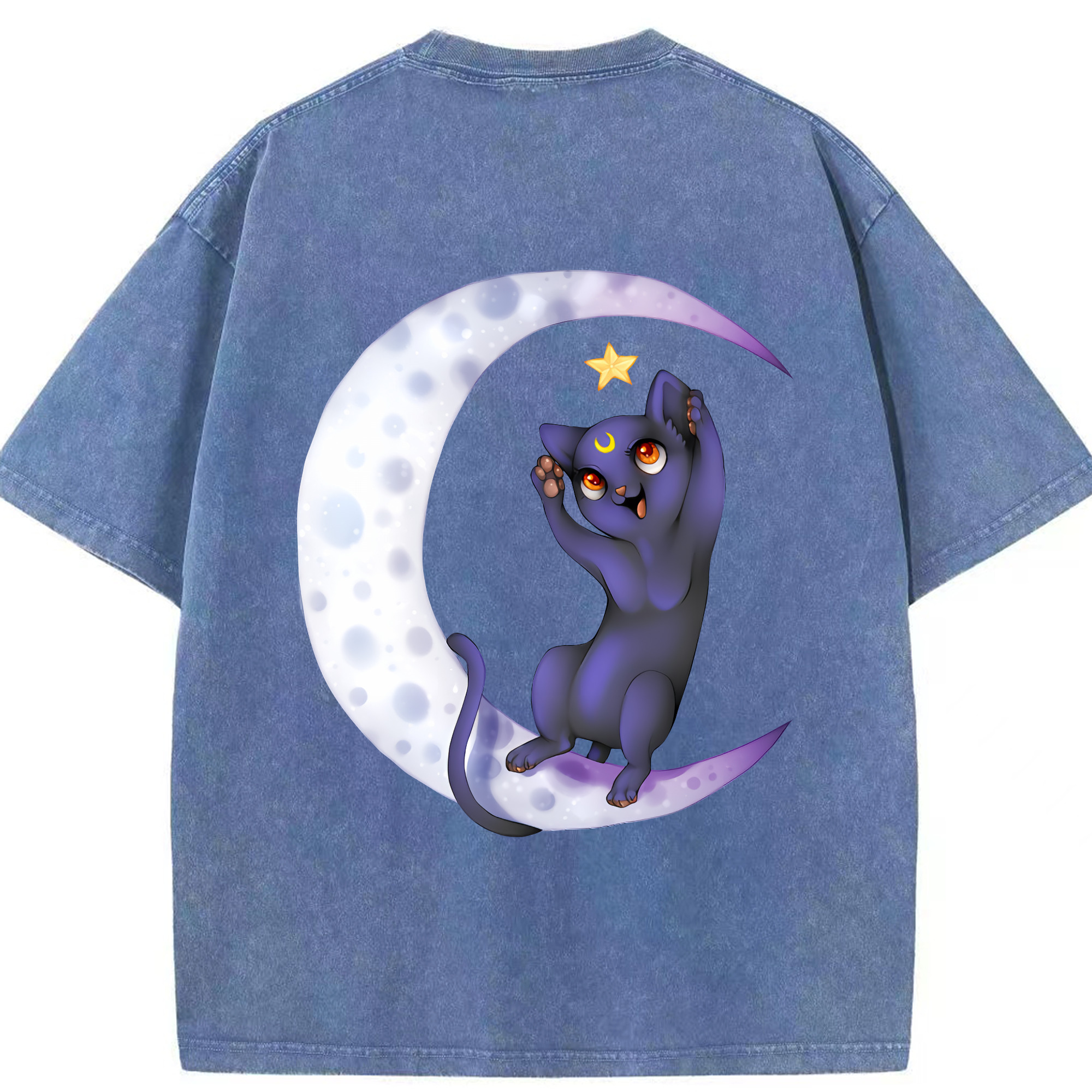 （画像用） 美少女戦士セーラームーン Sailor Moon 綿100% ヴィンテージ風 半袖Tシャツ（背面プリント）