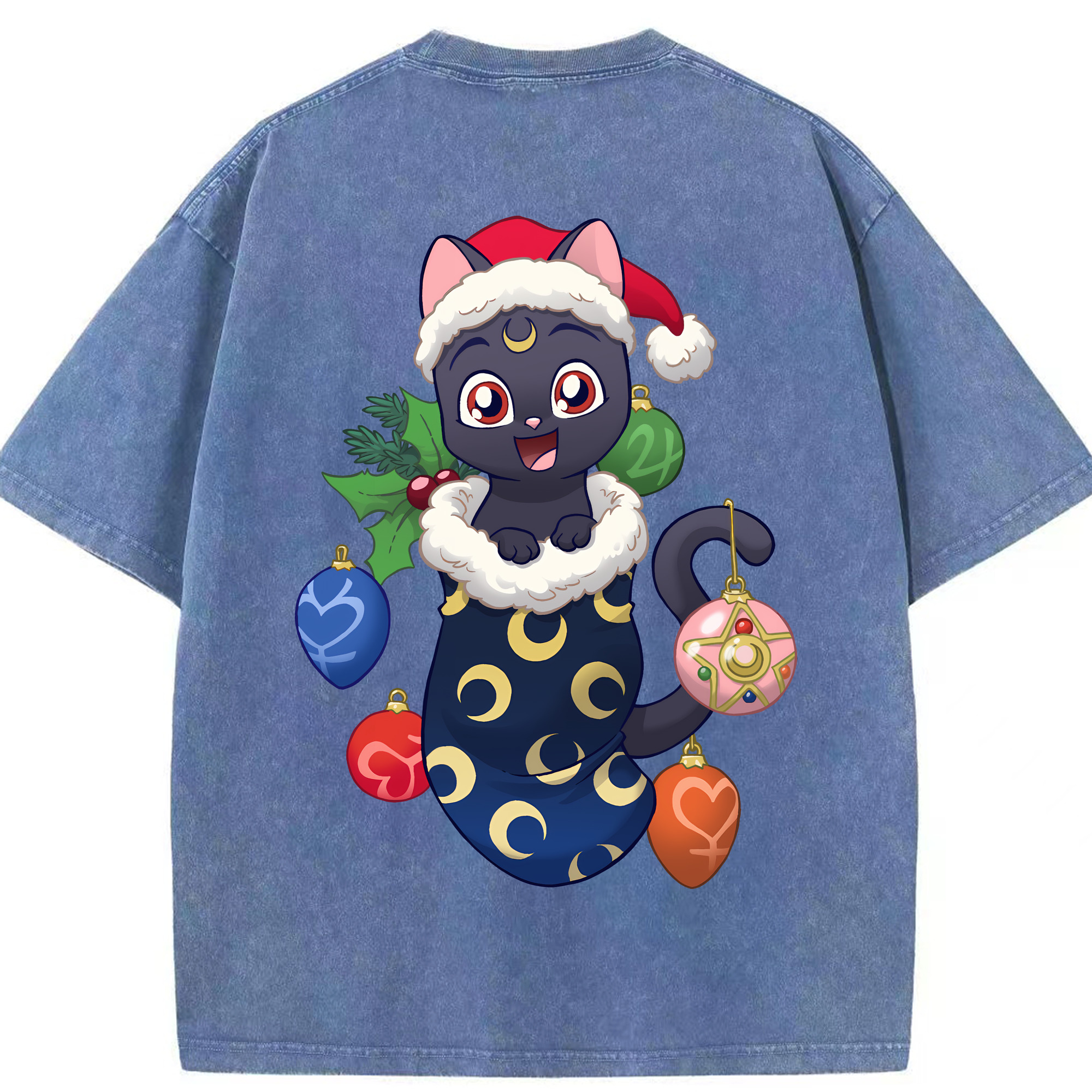 （画像用） 美少女戦士セーラームーン Sailor Moon 綿100% ヴィンテージ風 半袖Tシャツ（背面プリント）