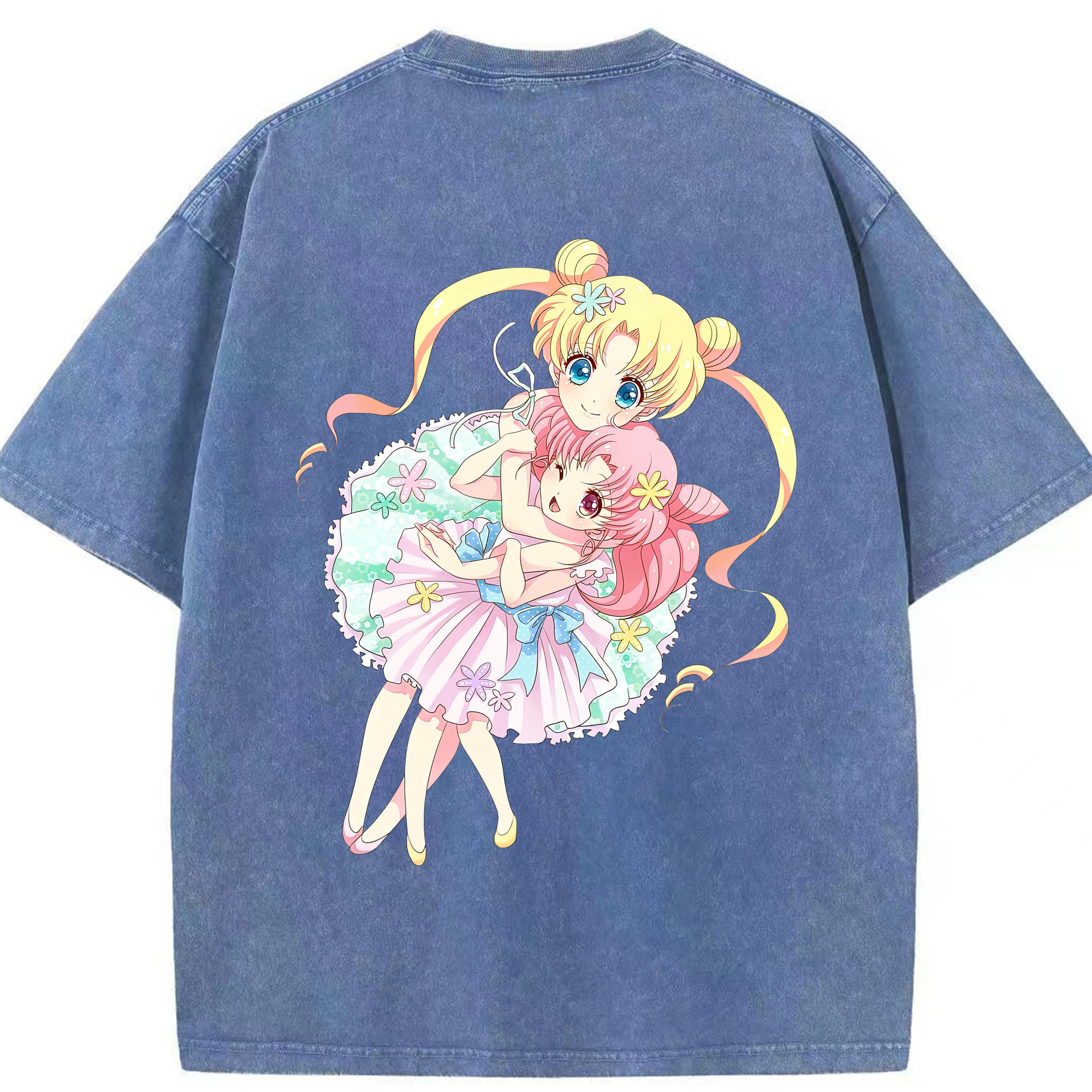 （画像用） 美少女戦士セーラームーン 愛野 美奈子 あいの みなこ Sailor Moon Aino Minako 綿100% ヴィンテージ風 半袖Tシャツ（背面プリント）