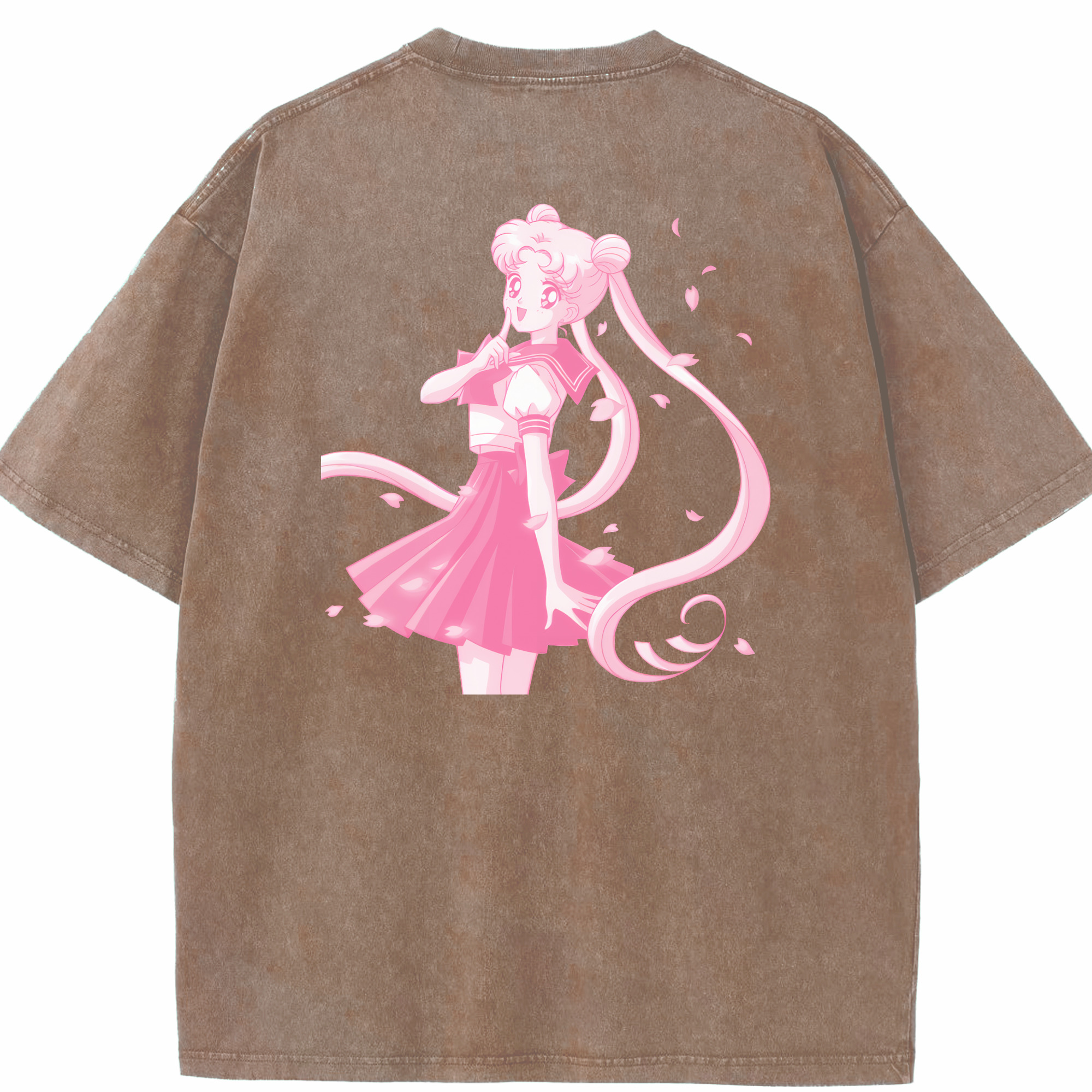 （画像用） 美少女戦士セーラームーン 愛野 美奈子 あいの みなこ Sailor Moon Aino Minako 綿100% ヴィンテージ風 半袖Tシャツ（背面プリント）