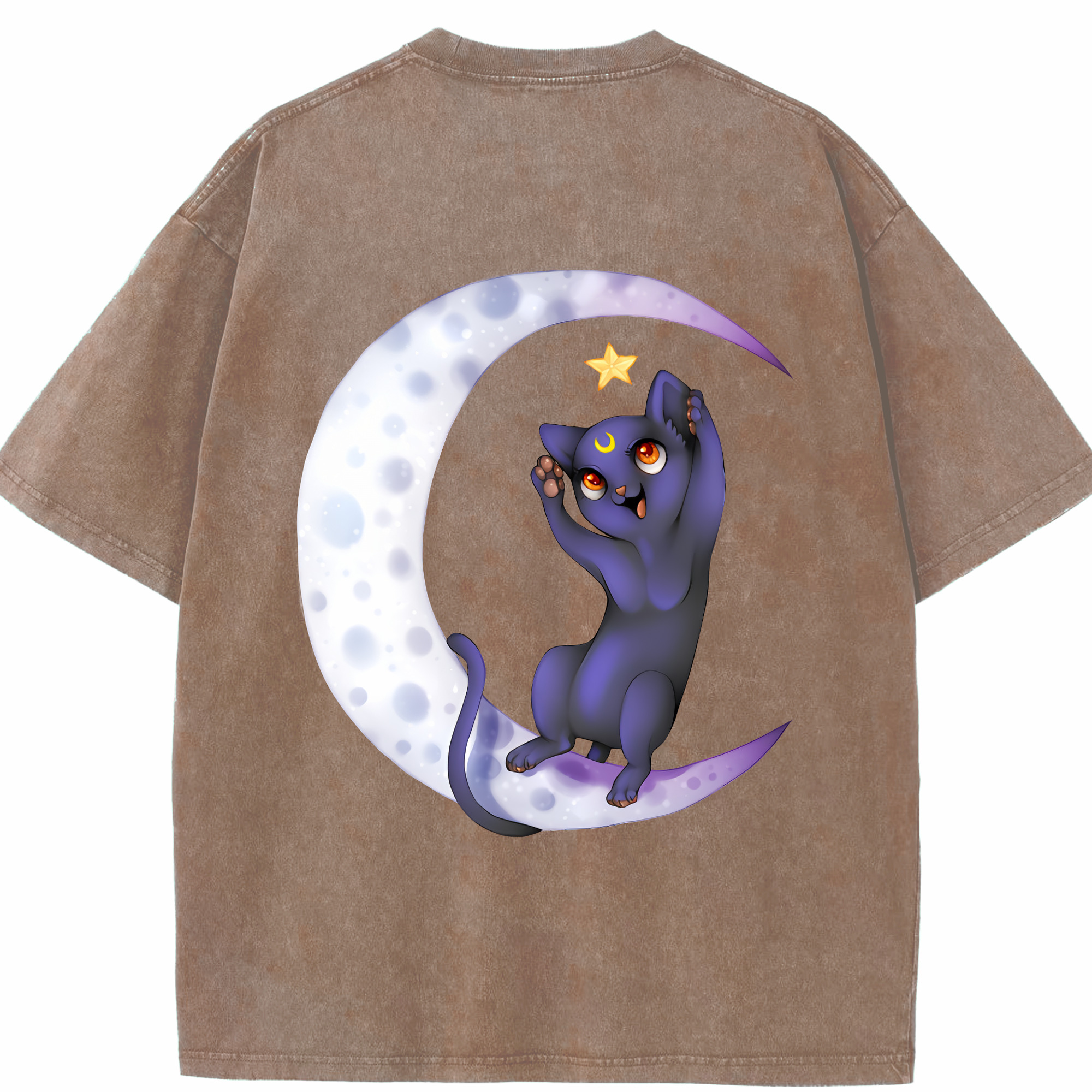 （画像用） 美少女戦士セーラームーン Sailor Moon 綿100% ヴィンテージ風 半袖Tシャツ（背面プリント）