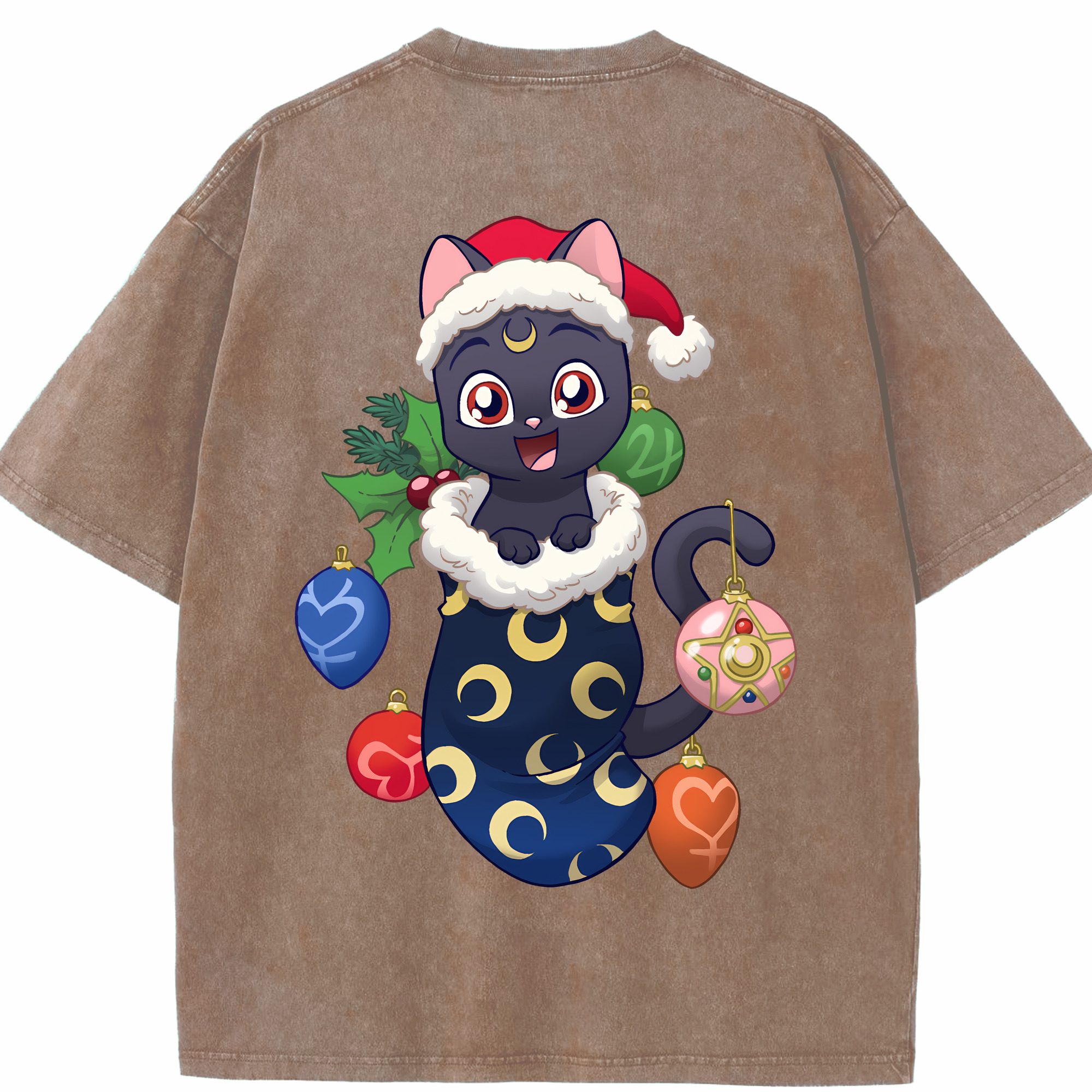 （画像用） 美少女戦士セーラームーン Sailor Moon 綿100% ヴィンテージ風 半袖Tシャツ（背面プリント）