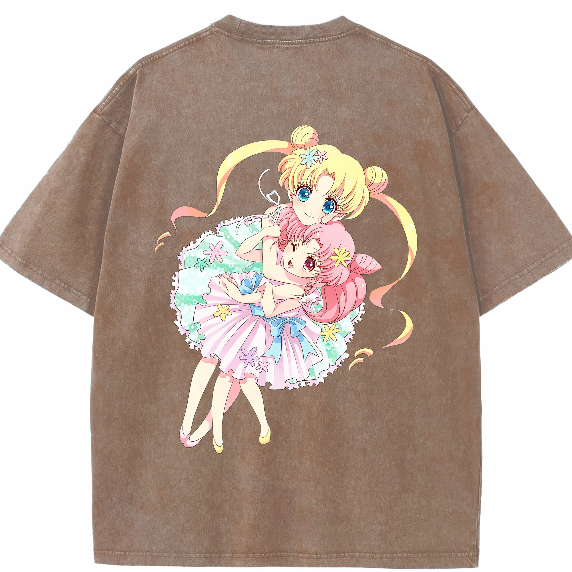 （画像用） 美少女戦士セーラームーン 愛野 美奈子 あいの みなこ Sailor Moon Aino Minako 綿100% ヴィンテージ風 半袖Tシャツ（背面プリント）