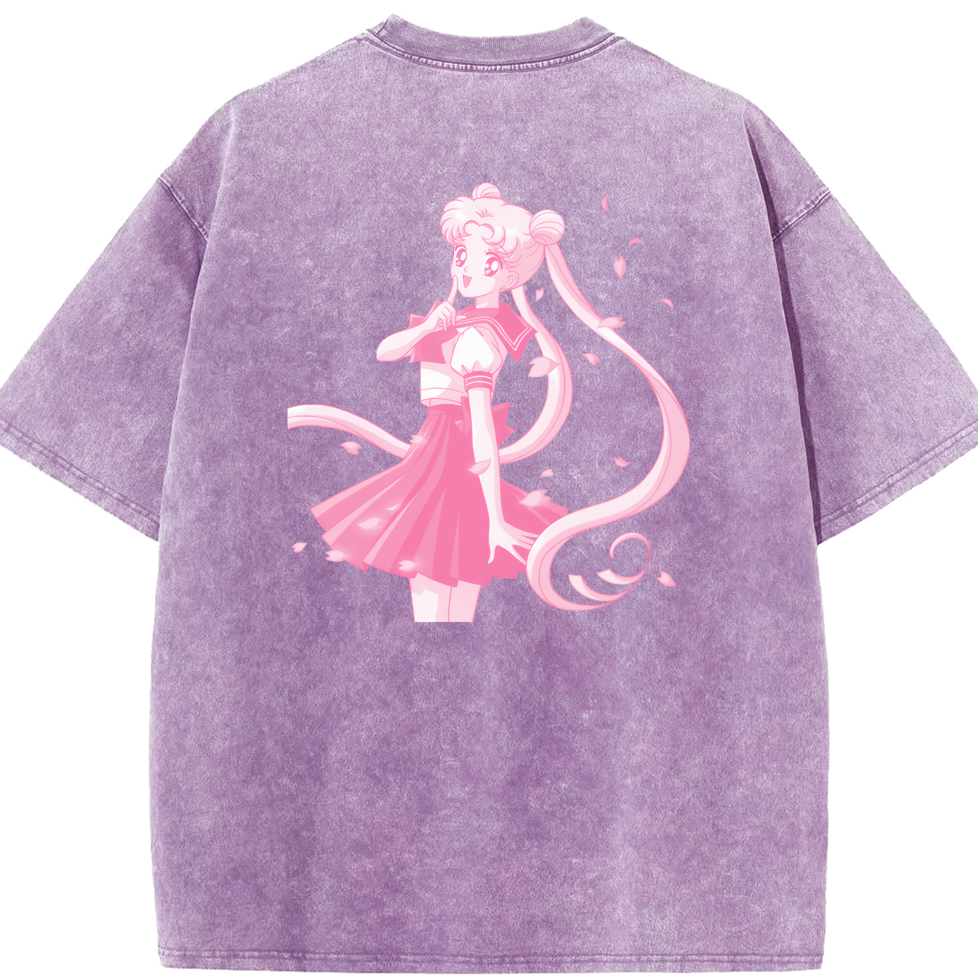（画像用） 美少女戦士セーラームーン 愛野 美奈子 あいの みなこ Sailor Moon Aino Minako 綿100% ヴィンテージ風 半袖Tシャツ（背面プリント）
