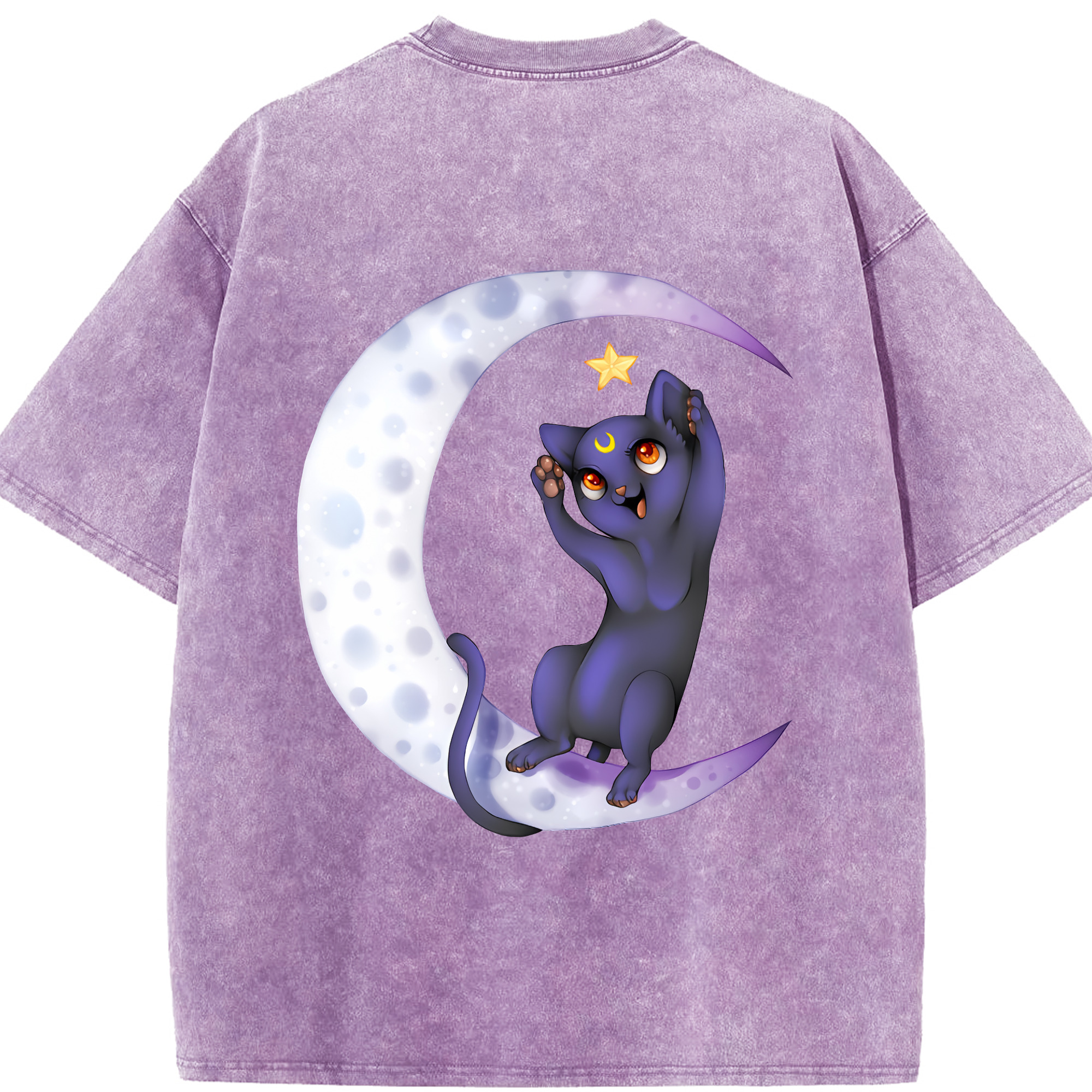 （画像用） 美少女戦士セーラームーン Sailor Moon 綿100% ヴィンテージ風 半袖Tシャツ（背面プリント）