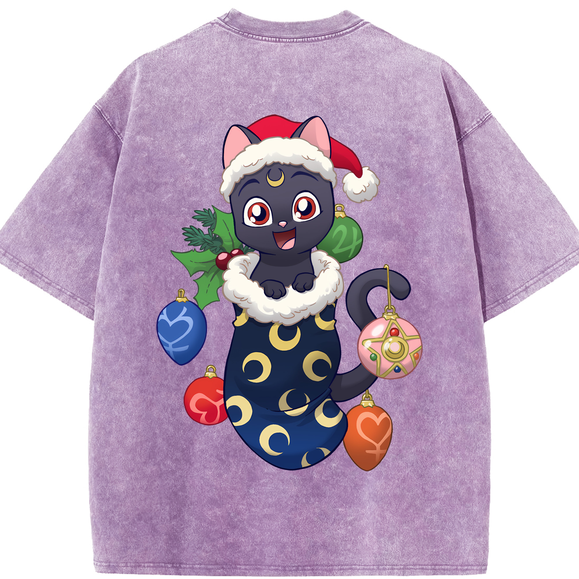 （画像用） 美少女戦士セーラームーン Sailor Moon 綿100% ヴィンテージ風 半袖Tシャツ（背面プリント）