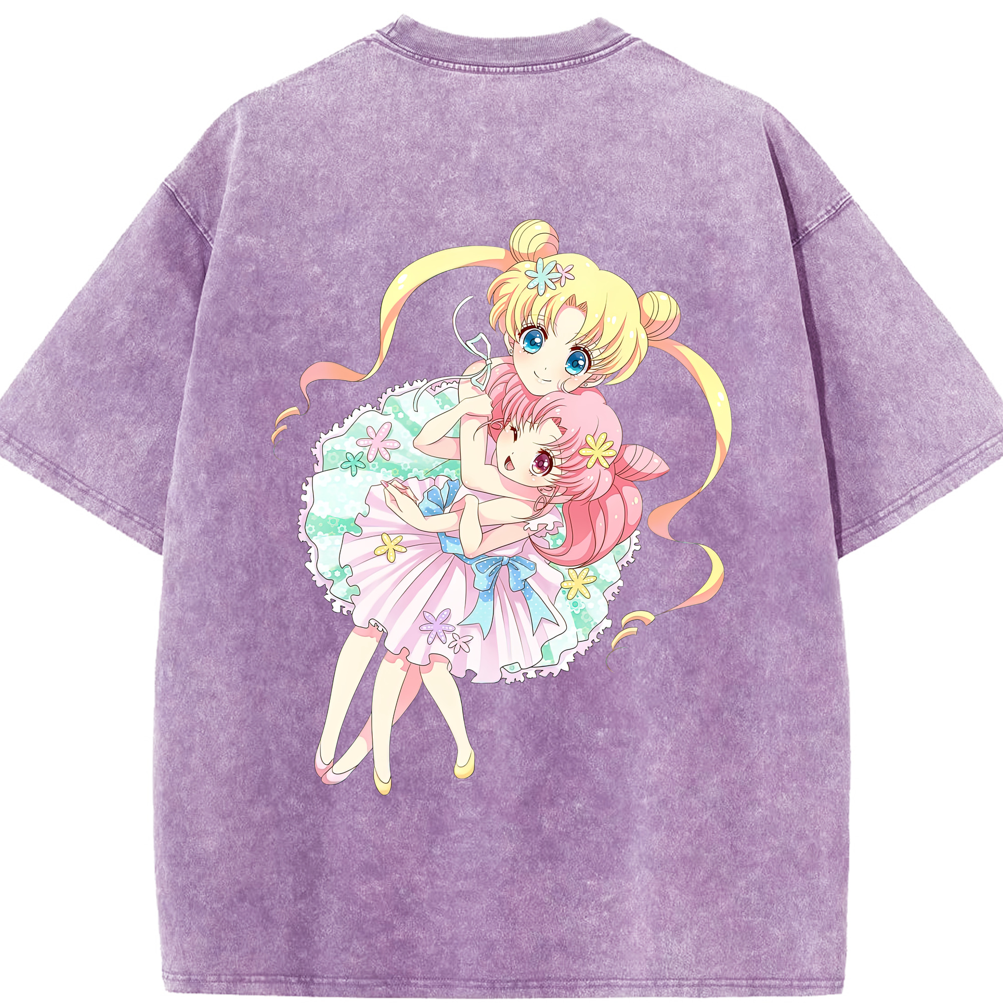 （画像用） 美少女戦士セーラームーン 愛野 美奈子 あいの みなこ Sailor Moon Aino Minako 綿100% ヴィンテージ風 半袖Tシャツ（背面プリント）