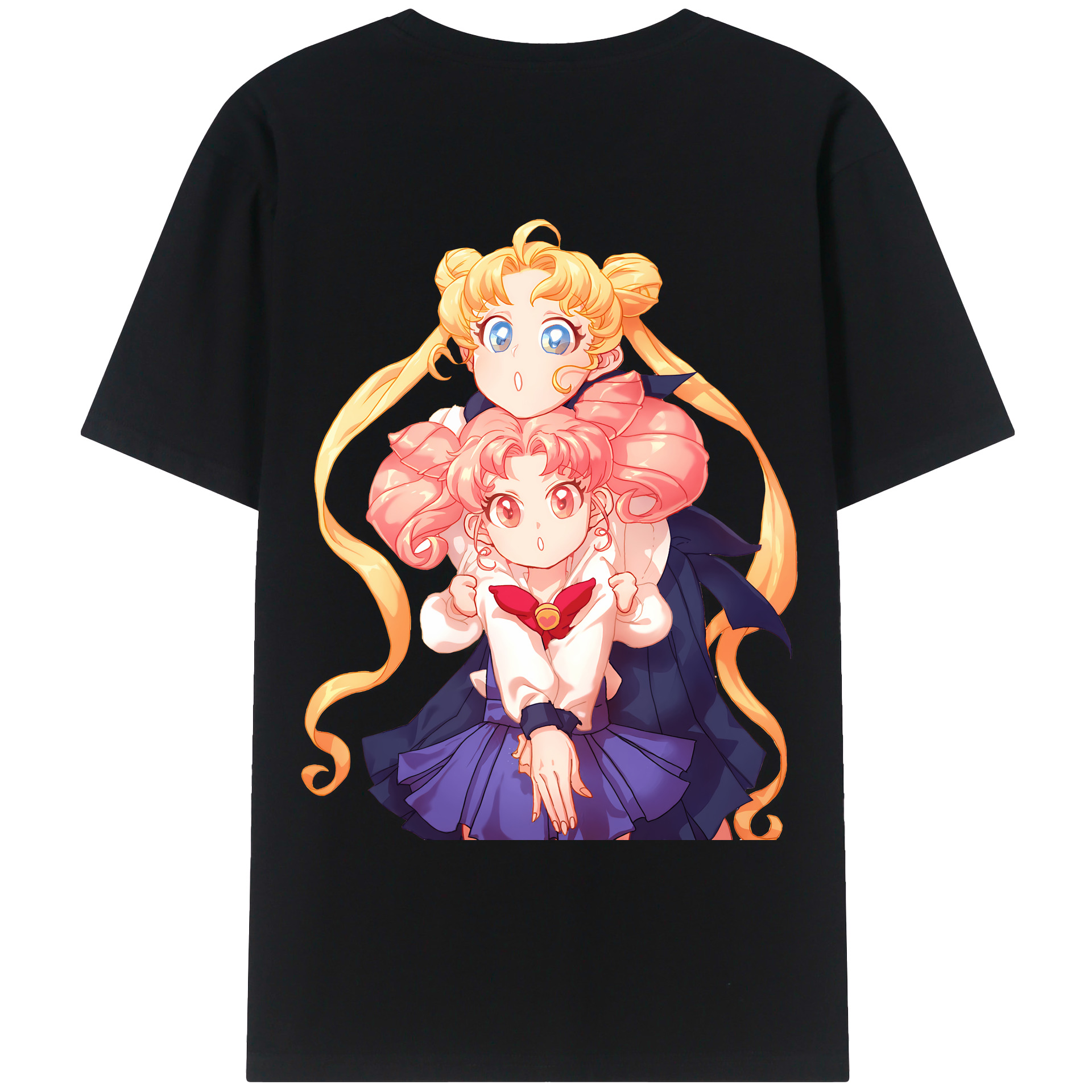 （画像用） 美少女戦士セーラームーン 愛野 美奈子 あいの みなこ Sailor Moon Aino Minako 綿100％ メンズ半袖Tシャツ（バックプリント） 通気性