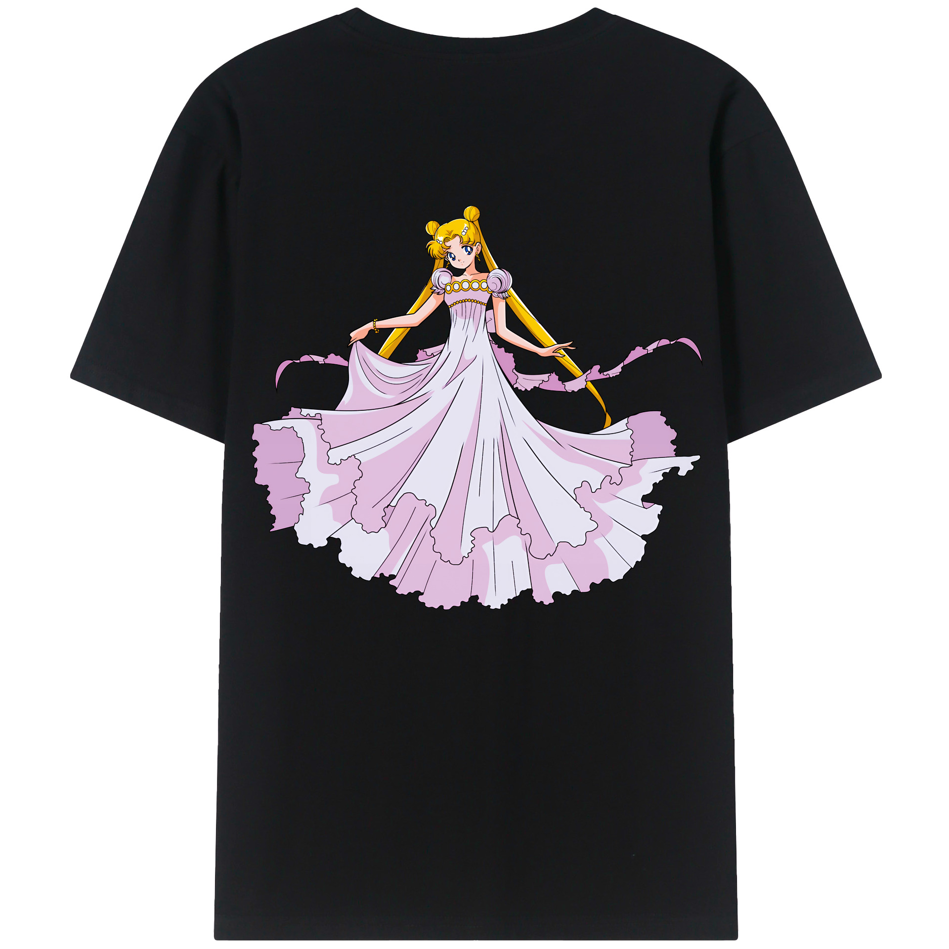（画像用） 美少女戦士セーラームーン 愛野 美奈子 あいの みなこ Sailor Moon Aino Minako 綿100％ メンズ半袖Tシャツ（バックプリント） 通気性