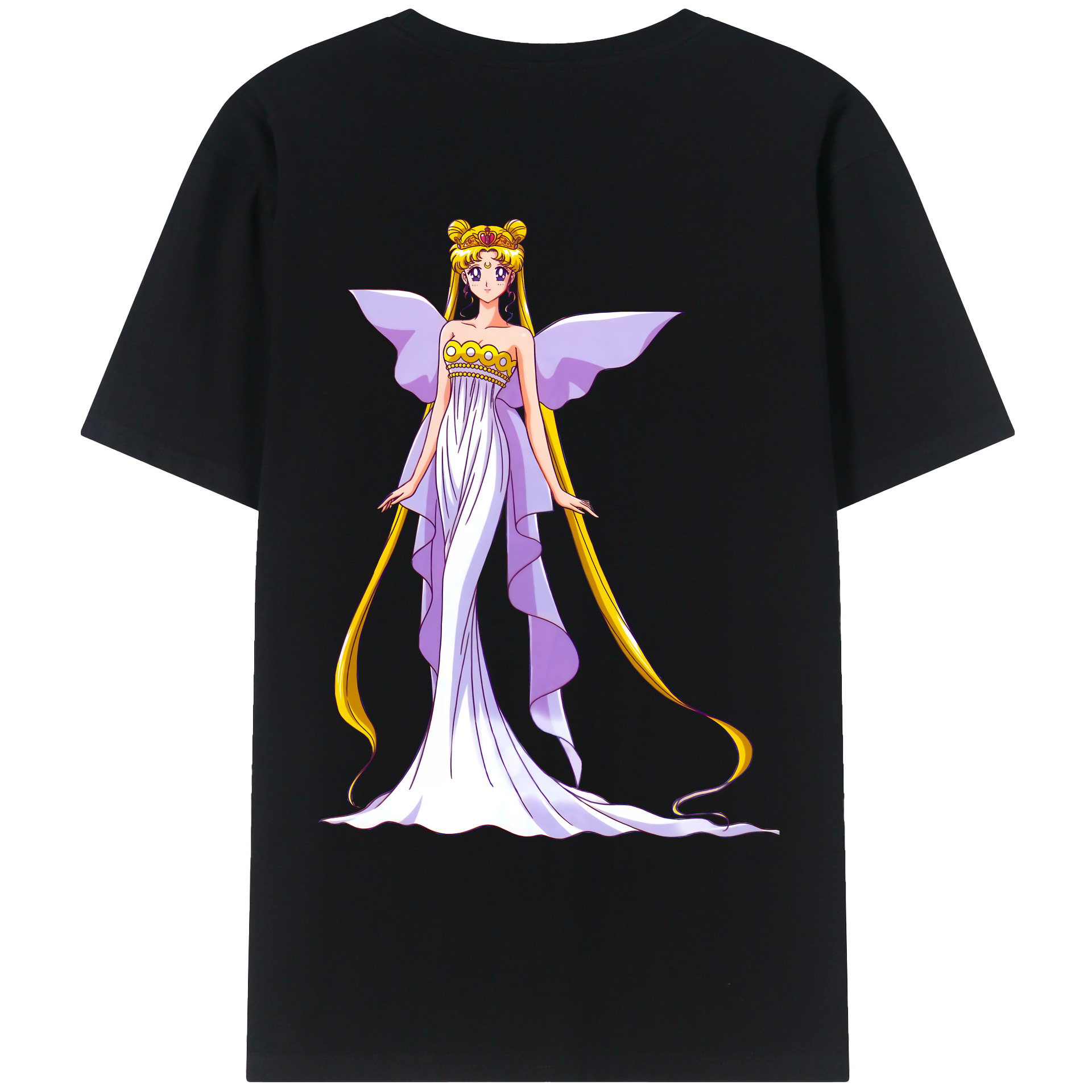 （画像用） 美少女戦士セーラームーン 愛野 美奈子 あいの みなこ Sailor Moon Aino Minako 綿100％ メンズ半袖Tシャツ（バックプリント） 通気性