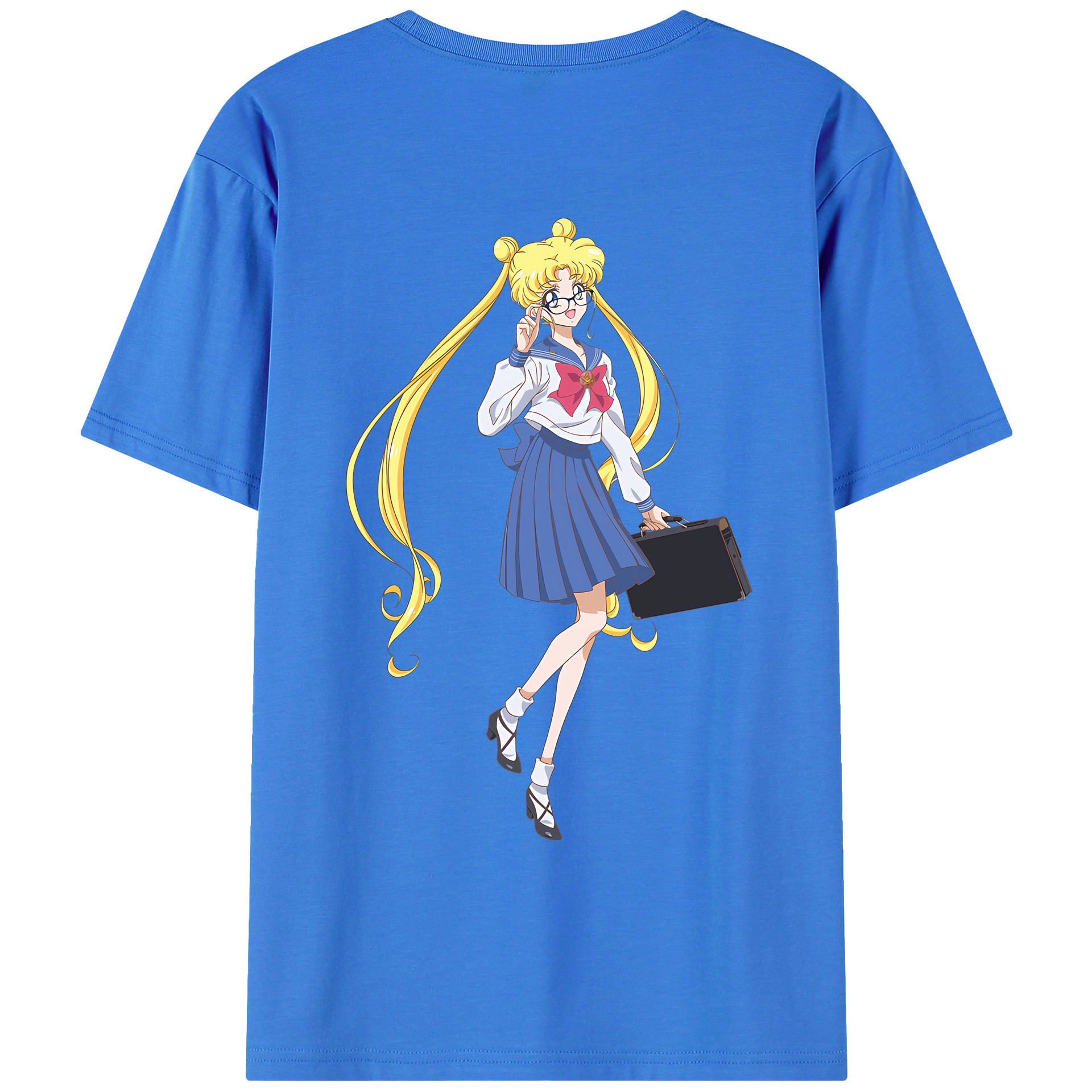 （画像用） 美少女戦士セーラームーン 愛野 美奈子 あいの みなこ Sailor Moon Aino Minako 綿100％ メンズ半袖Tシャツ（バックプリント） 通気性