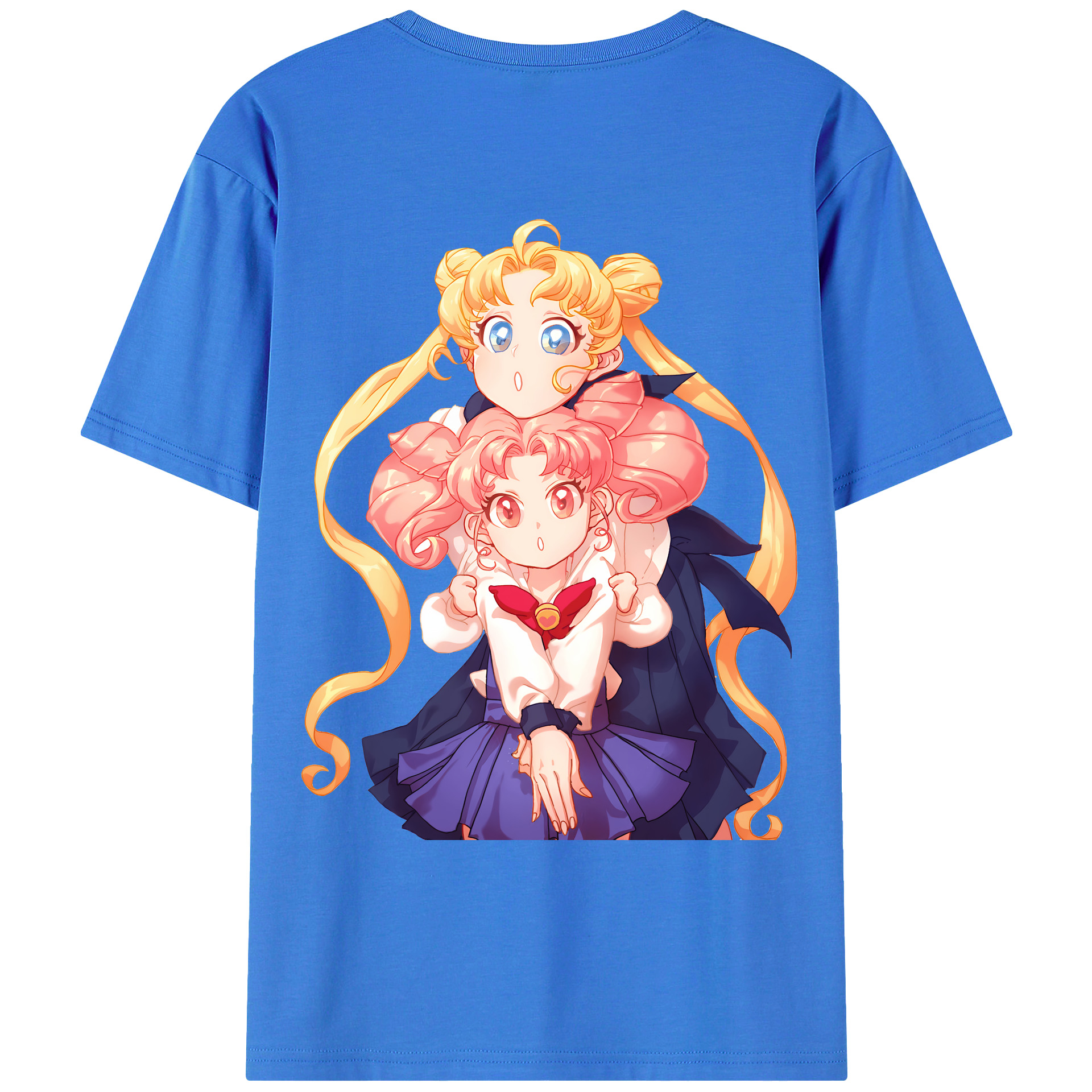 （画像用） 美少女戦士セーラームーン 愛野 美奈子 あいの みなこ Sailor Moon Aino Minako 綿100％ メンズ半袖Tシャツ（バックプリント） 通気性
