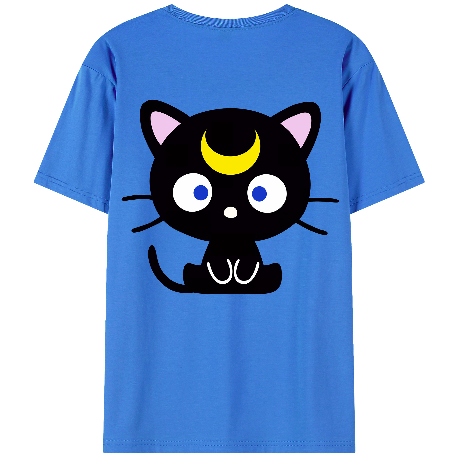 （画像用） 美少女戦士セーラームーン Sailor Moon 綿100％ メンズ半袖Tシャツ（バックプリント） 通気性