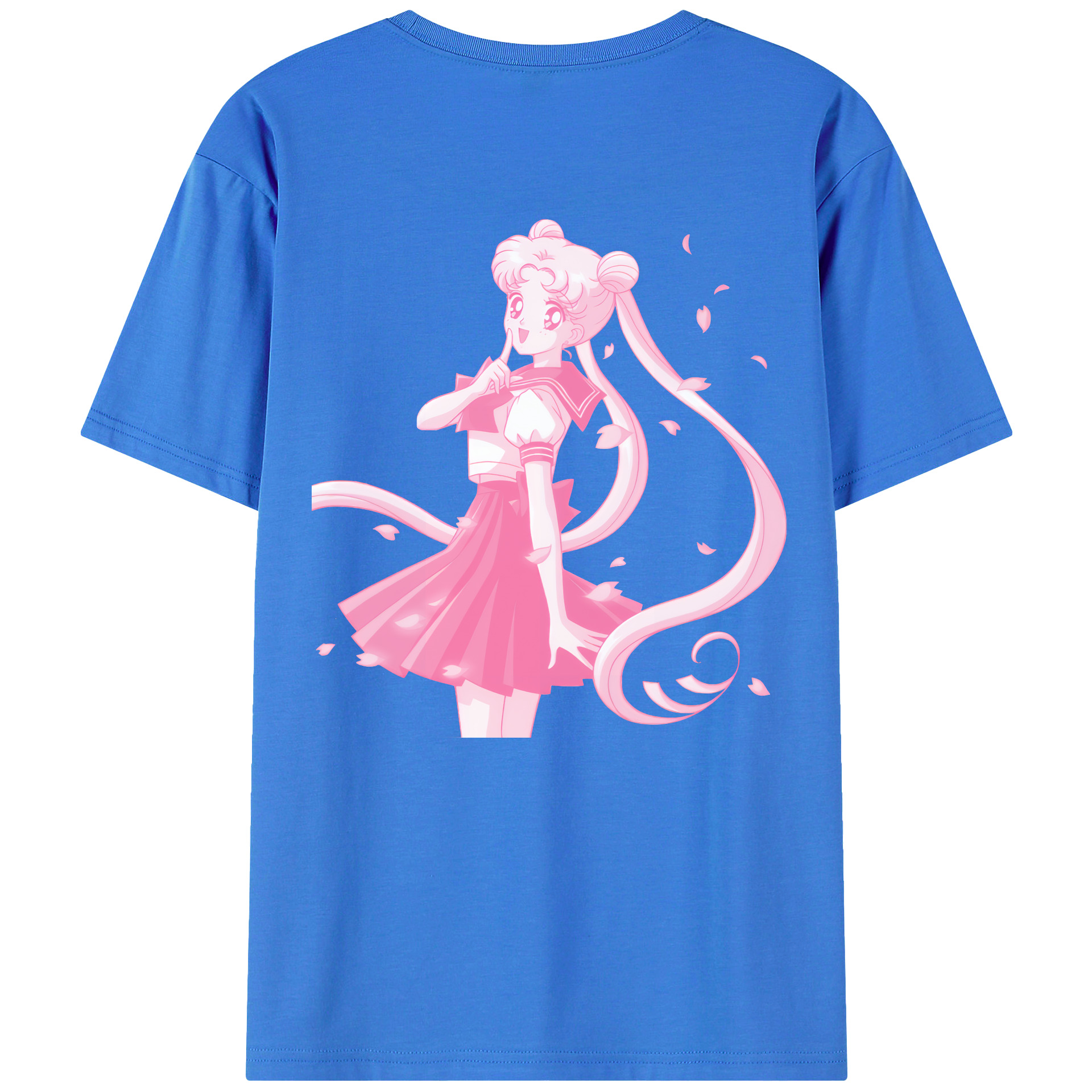 （画像用） 美少女戦士セーラームーン 愛野 美奈子 あいの みなこ Sailor Moon Aino Minako 綿100％ メンズ半袖Tシャツ（バックプリント） 通気性