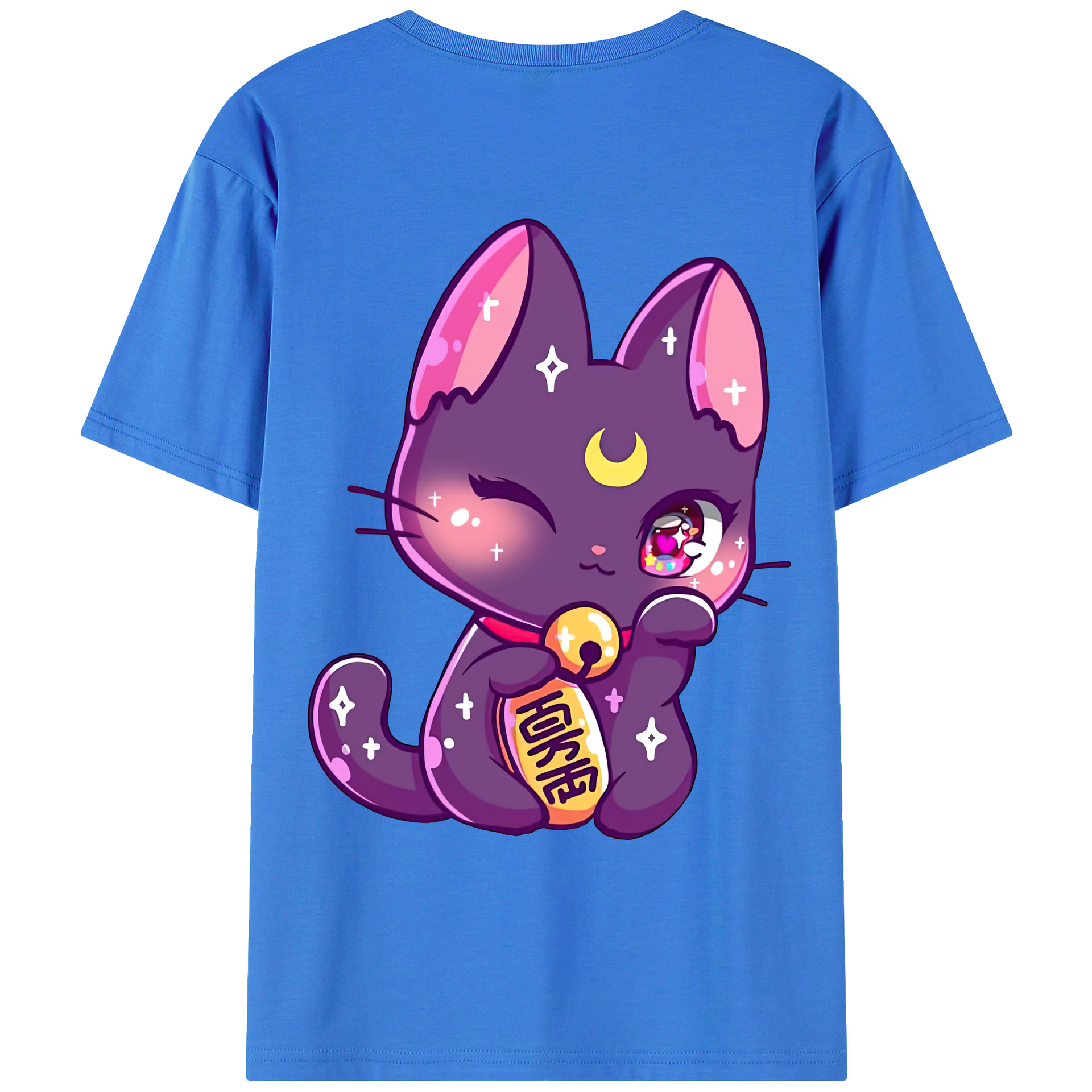 （画像用） 美少女戦士セーラームーン Sailor Moon 綿100％ メンズ半袖Tシャツ（バックプリント） 通気性