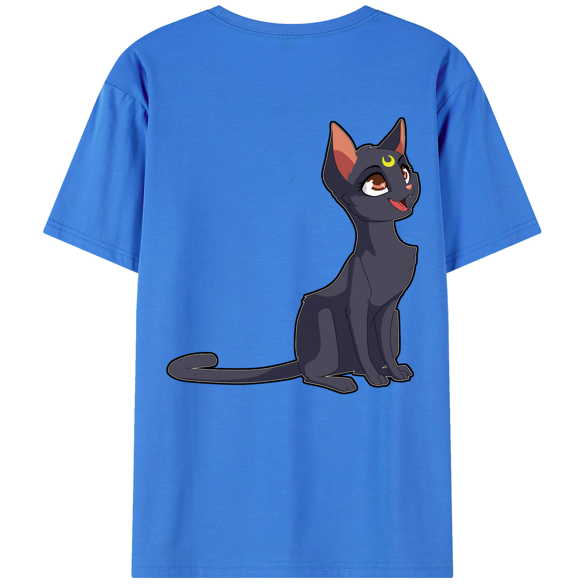（画像用） 美少女戦士セーラームーン Sailor Moon 綿100％ メンズ半袖Tシャツ（バックプリント） 通気性