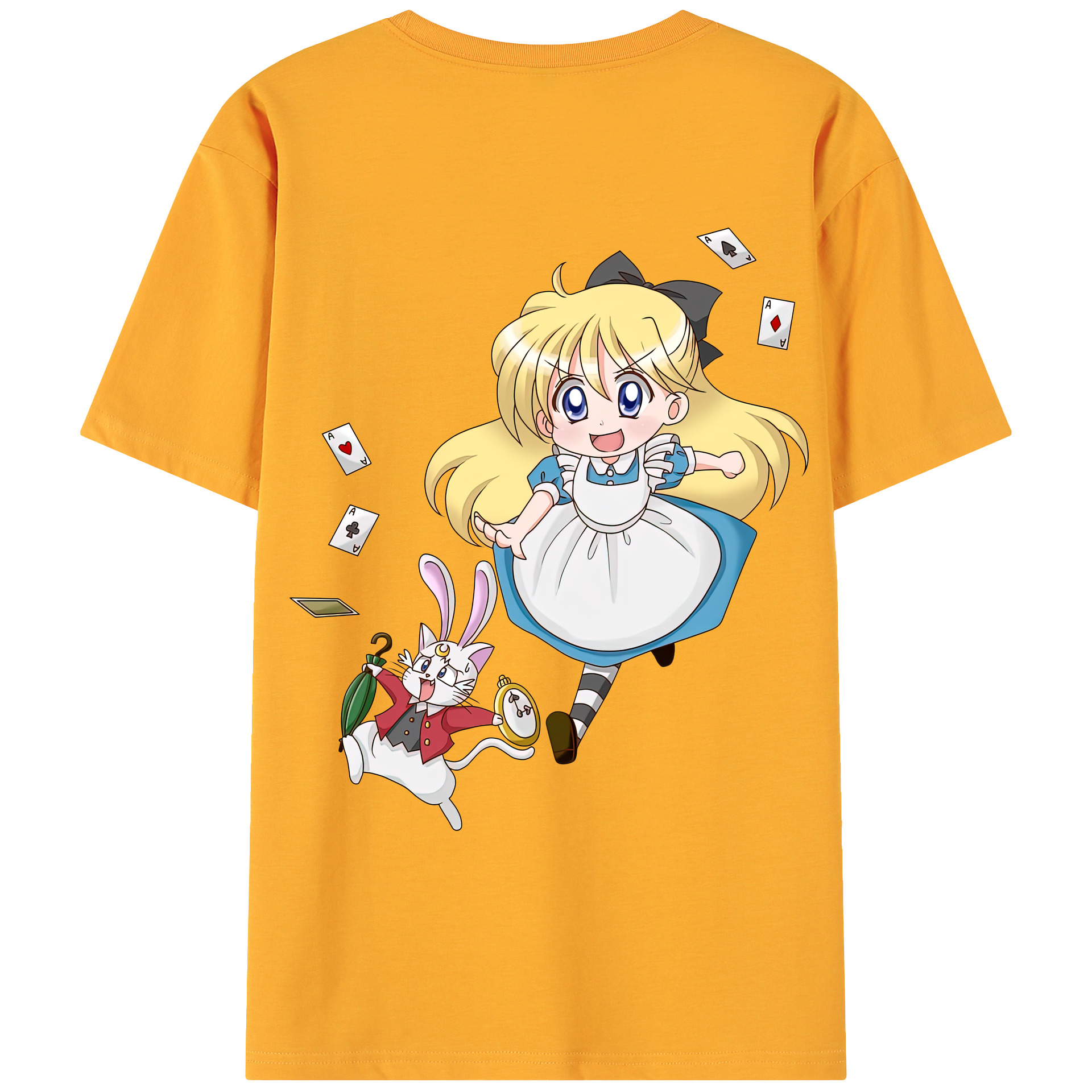 （画像用） 美少女戦士セーラームーン 愛野 美奈子 あいの みなこ Sailor Moon Aino Minako 綿100％ メンズ半袖Tシャツ（バックプリント） 通気性