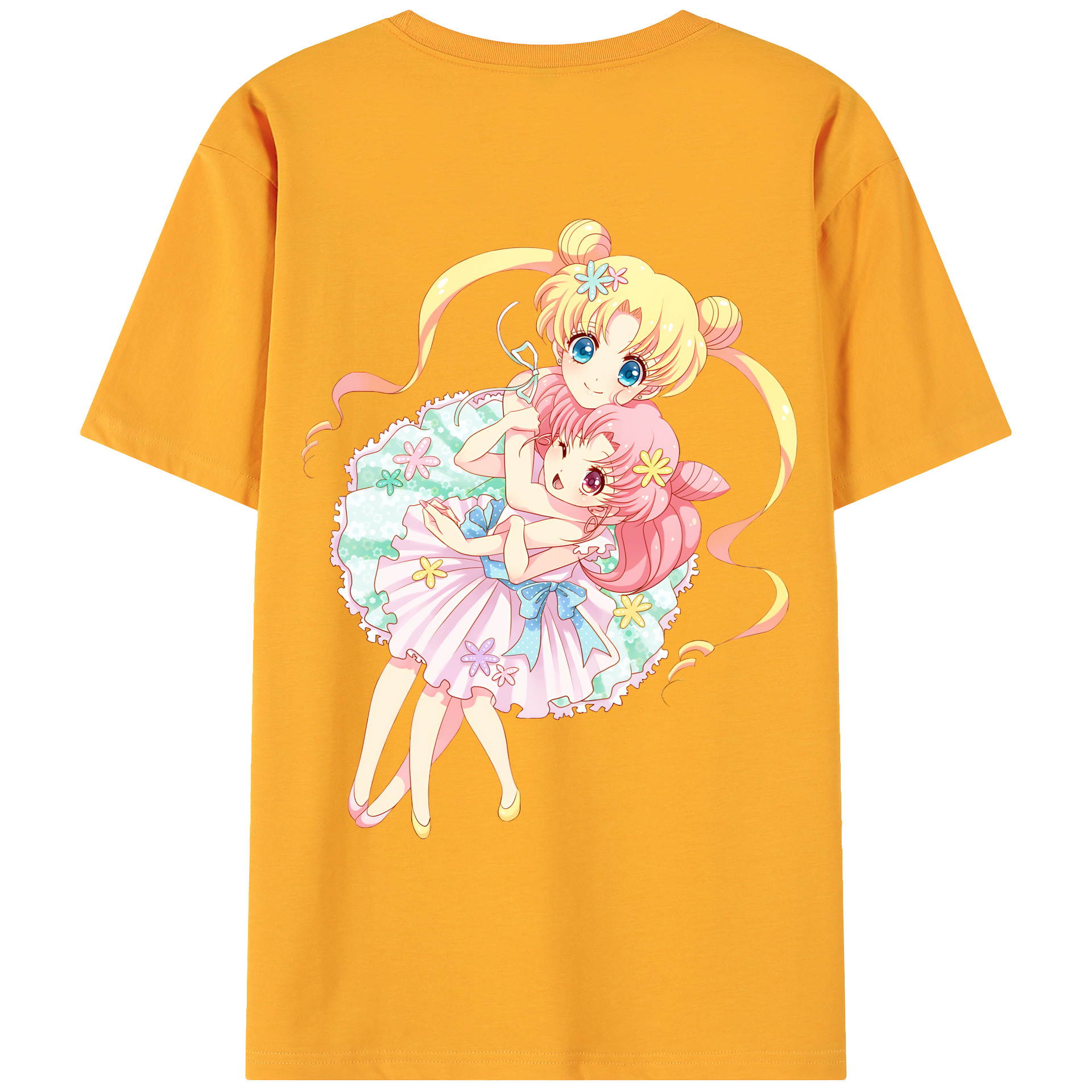 （画像用） 美少女戦士セーラームーン 愛野 美奈子 あいの みなこ Sailor Moon Aino Minako 綿100％ メンズ半袖Tシャツ（バックプリント） 通気性