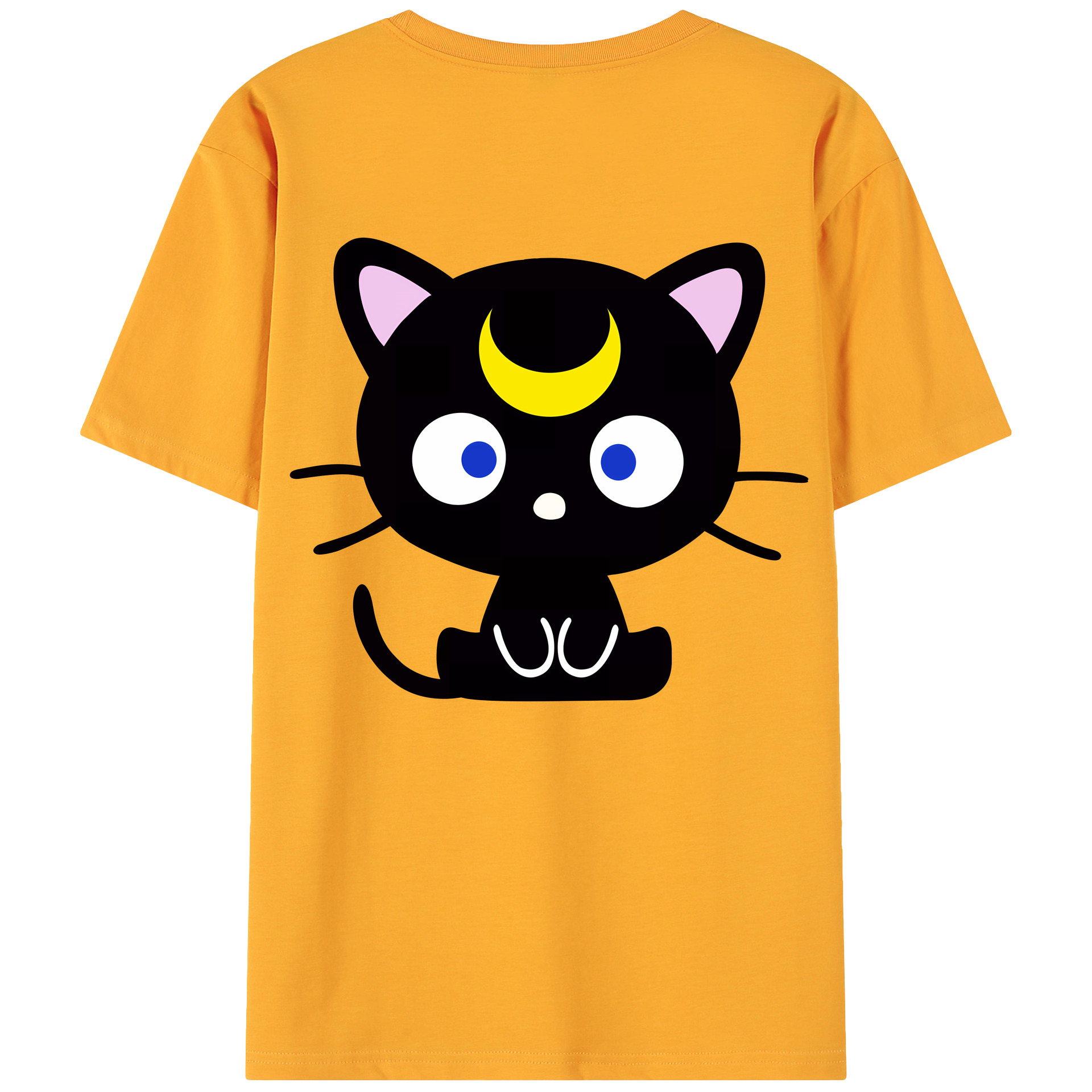 （画像用） 美少女戦士セーラームーン Sailor Moon 綿100％ メンズ半袖Tシャツ（バックプリント） 通気性