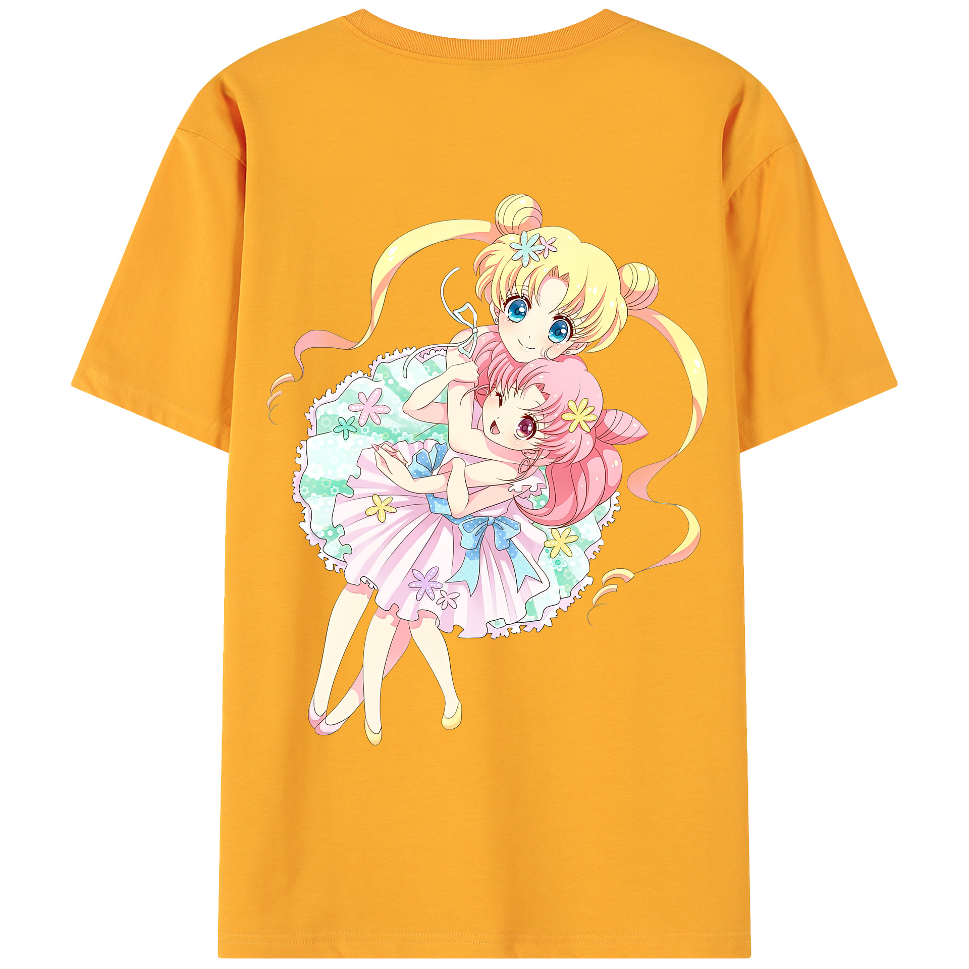 （画像用） 美少女戦士セーラームーン 愛野 美奈子 あいの みなこ Sailor Moon Aino Minako 綿100％ メンズ半袖Tシャツ（バックプリント） 通気性
