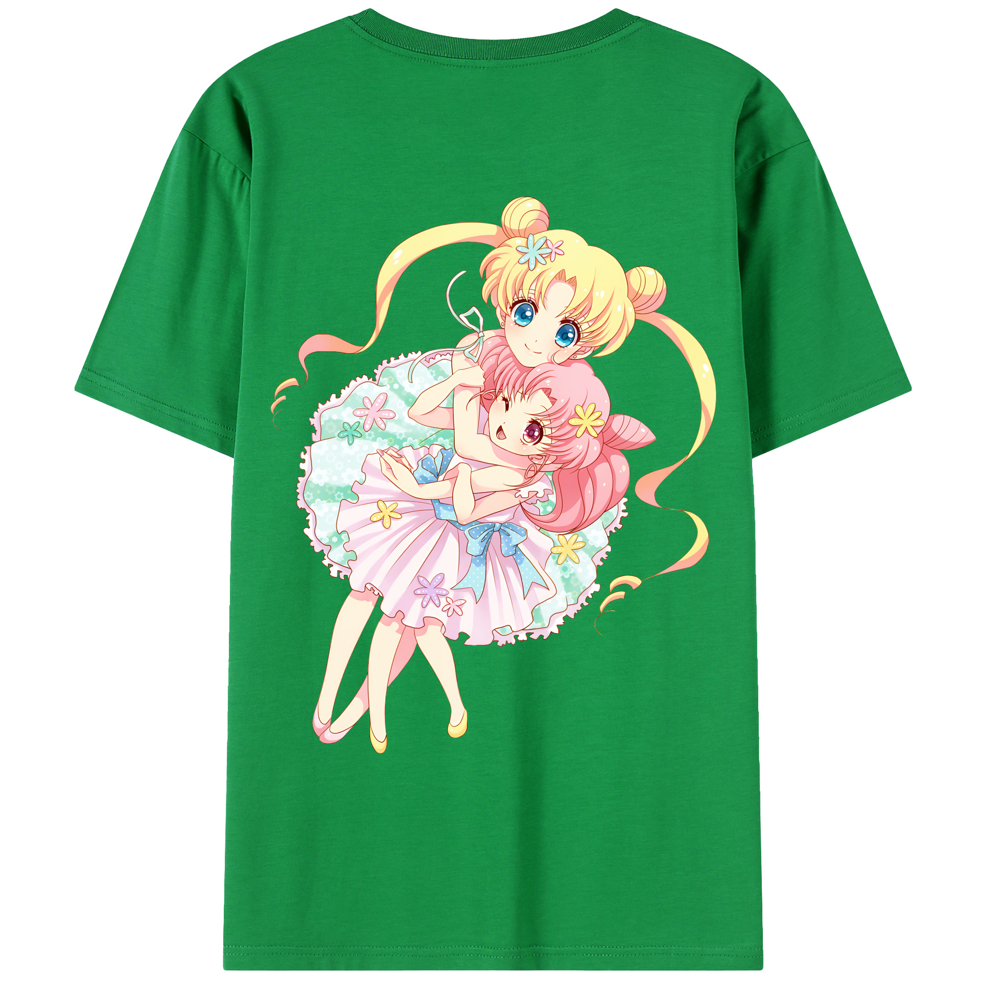 （画像用） 美少女戦士セーラームーン 愛野 美奈子 あいの みなこ Sailor Moon Aino Minako 綿100％ メンズ半袖Tシャツ（バックプリント） 通気性