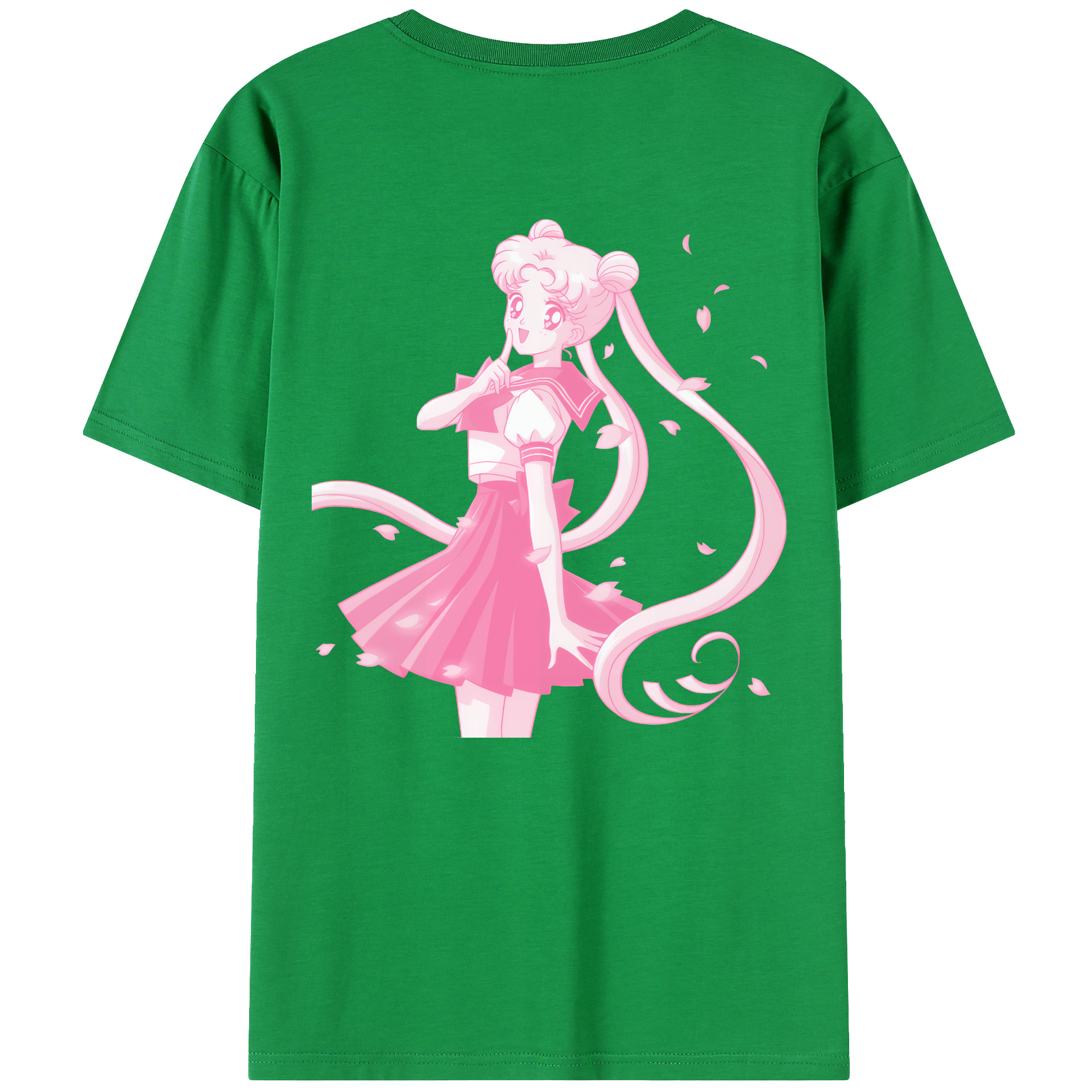 （画像用） 美少女戦士セーラームーン 愛野 美奈子 あいの みなこ Sailor Moon Aino Minako 綿100％ メンズ半袖Tシャツ（バックプリント） 通気性
