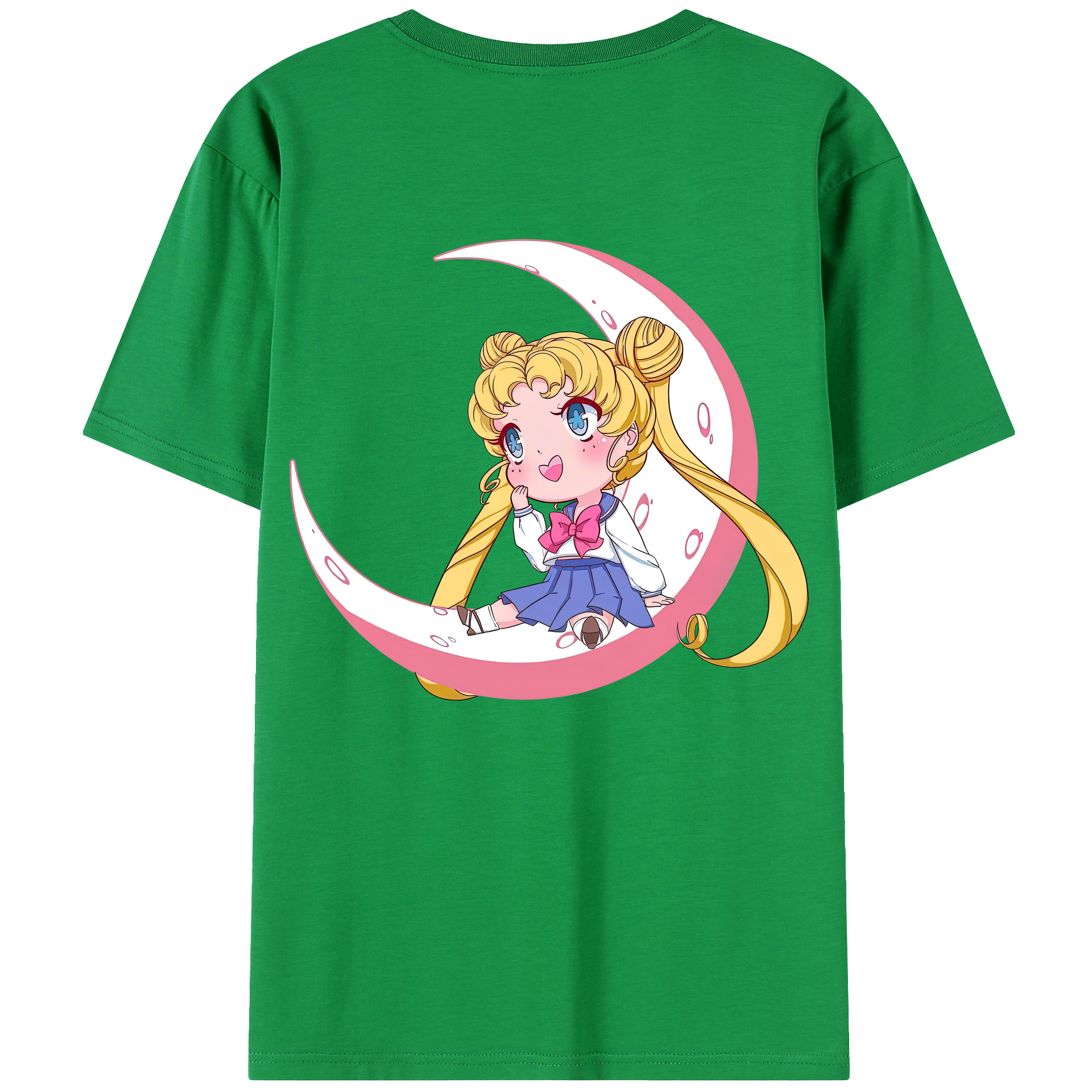 （画像用） 美少女戦士セーラームーン 愛野 美奈子 あいの みなこ Sailor Moon Aino Minako 綿100％ メンズ半袖Tシャツ（バックプリント） 通気性