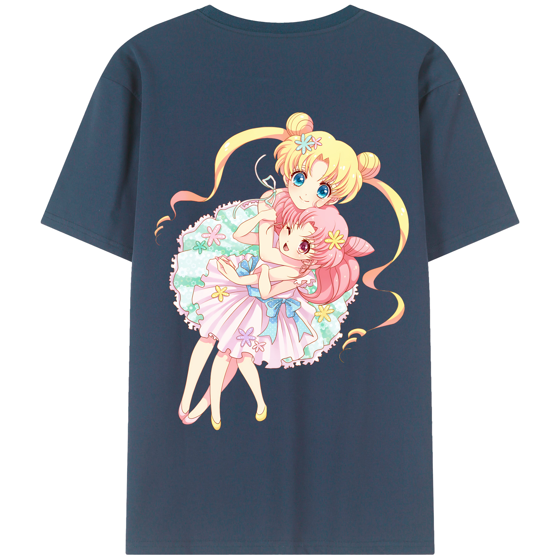 （画像用） 美少女戦士セーラームーン 愛野 美奈子 あいの みなこ Sailor Moon Aino Minako 綿100％ メンズ半袖Tシャツ（バックプリント） 通気性