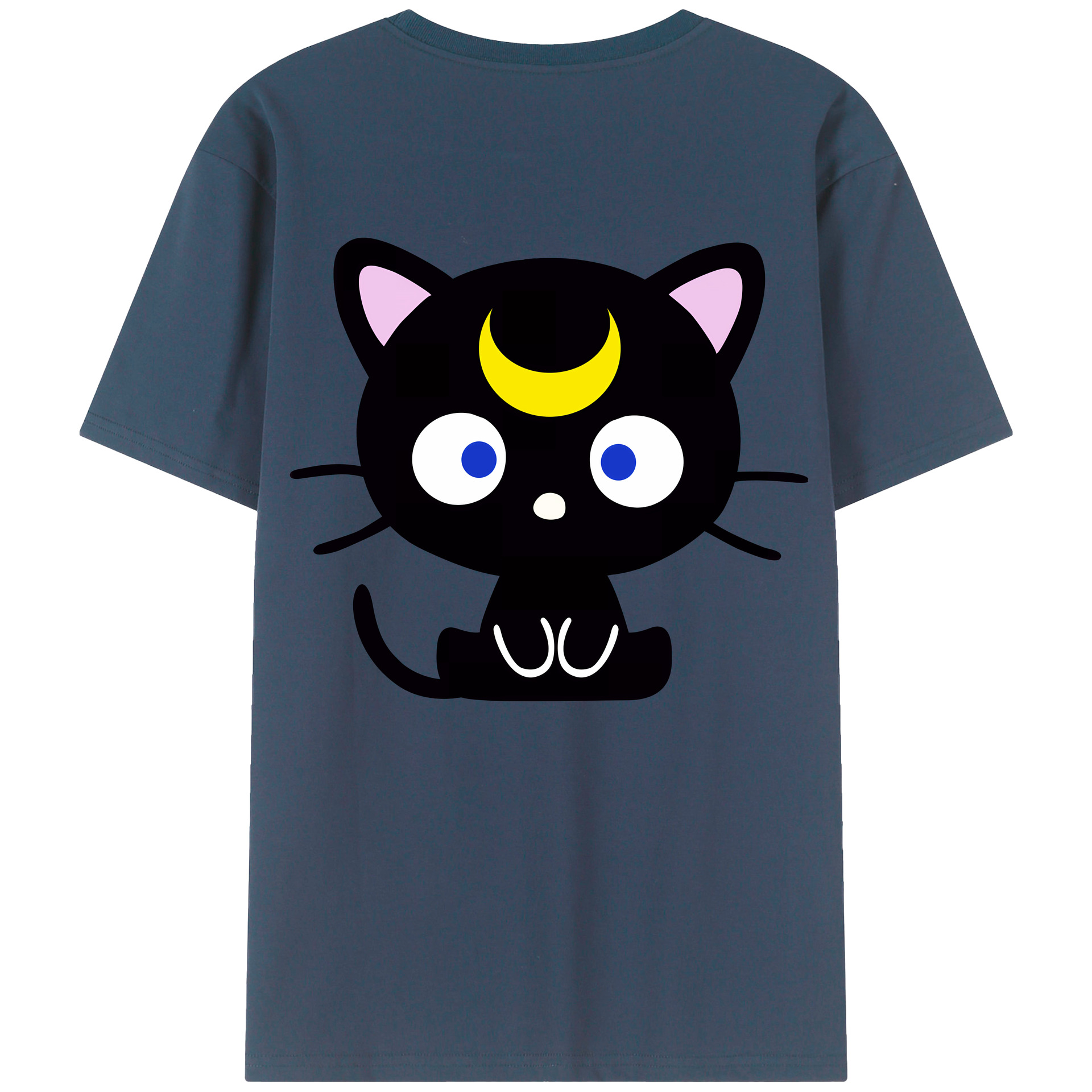 （画像用） 美少女戦士セーラームーン Sailor Moon 綿100％ メンズ半袖Tシャツ（バックプリント） 通気性