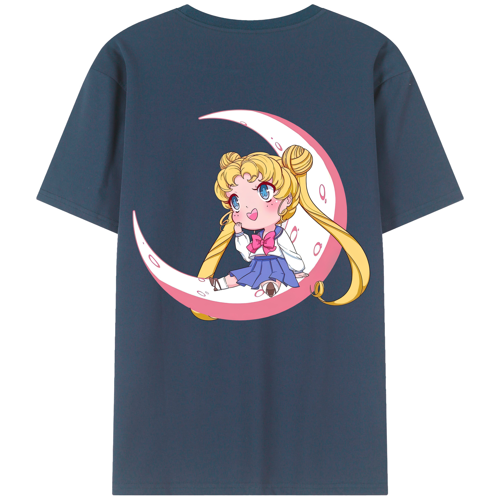 （画像用） 美少女戦士セーラームーン 愛野 美奈子 あいの みなこ Sailor Moon Aino Minako 綿100％ メンズ半袖Tシャツ（バックプリント） 通気性
