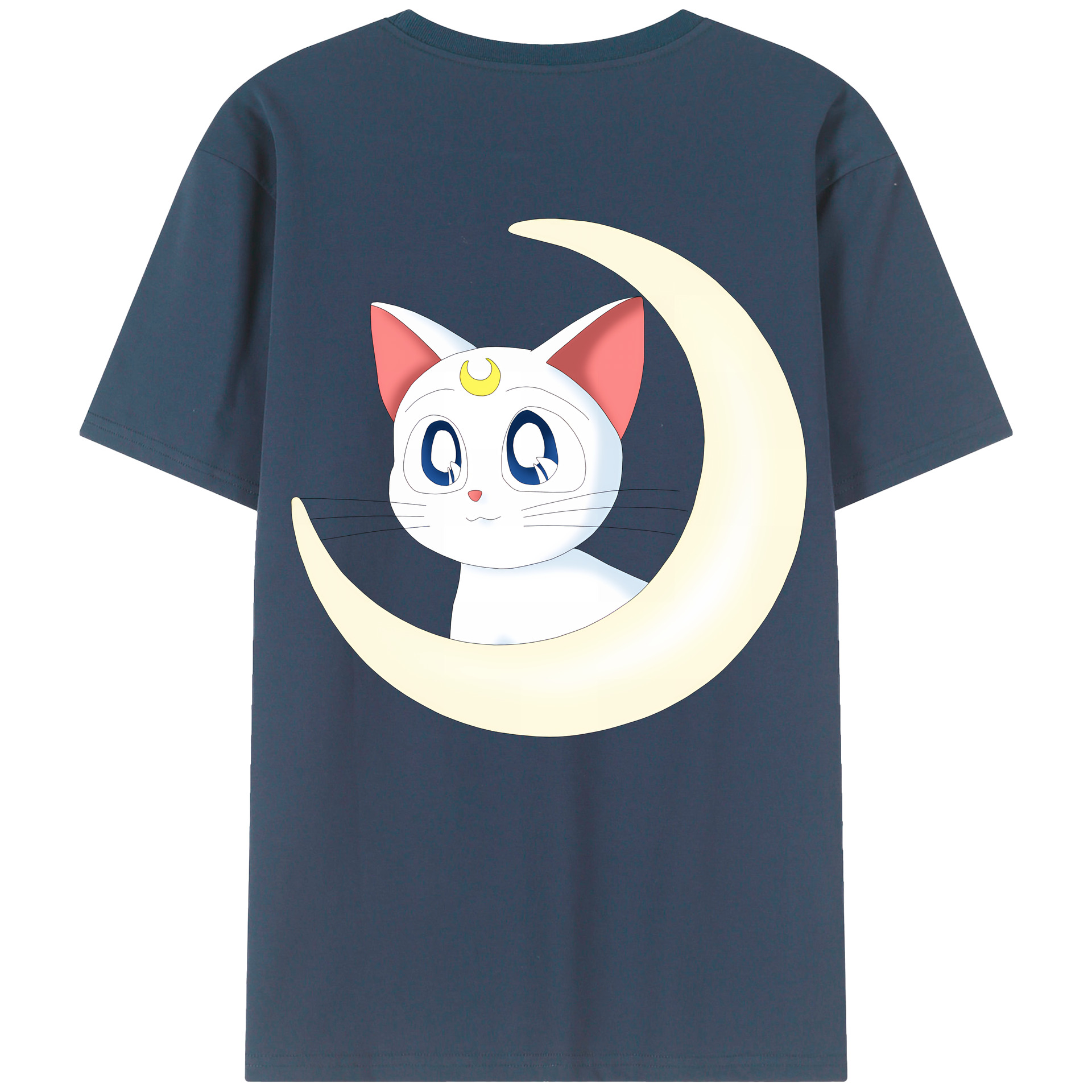 （画像用） 美少女戦士セーラームーン Sailor Moon 綿100％ メンズ半袖Tシャツ（バックプリント） 通気性