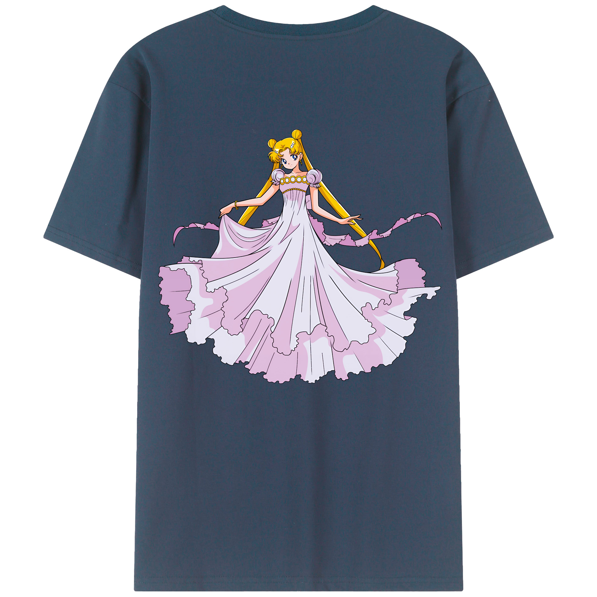 （画像用） 美少女戦士セーラームーン 愛野 美奈子 あいの みなこ Sailor Moon Aino Minako 綿100％ メンズ半袖Tシャツ（バックプリント） 通気性