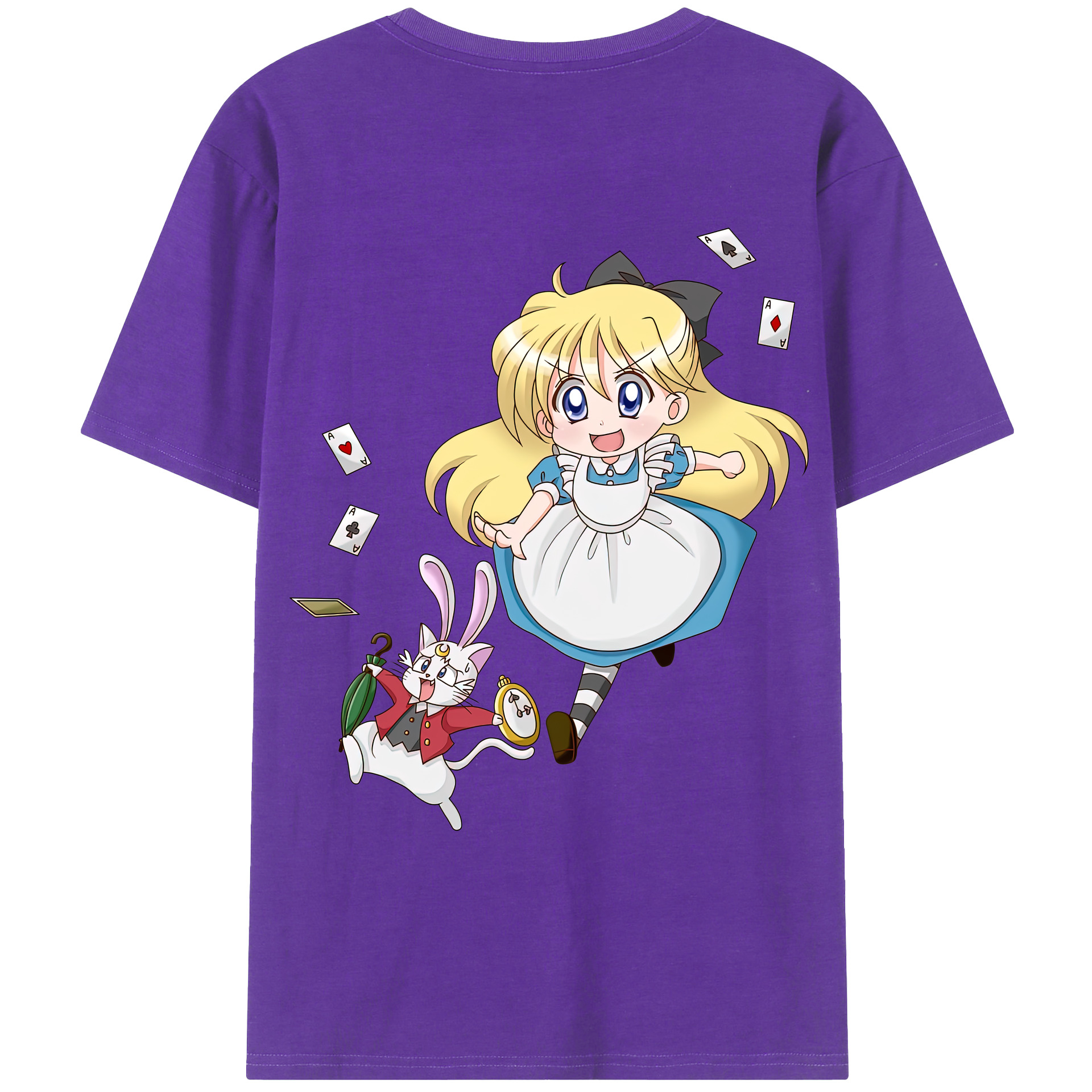 （画像用） 美少女戦士セーラームーン 愛野 美奈子 あいの みなこ Sailor Moon Aino Minako 綿100％ メンズ半袖Tシャツ（バックプリント） 通気性