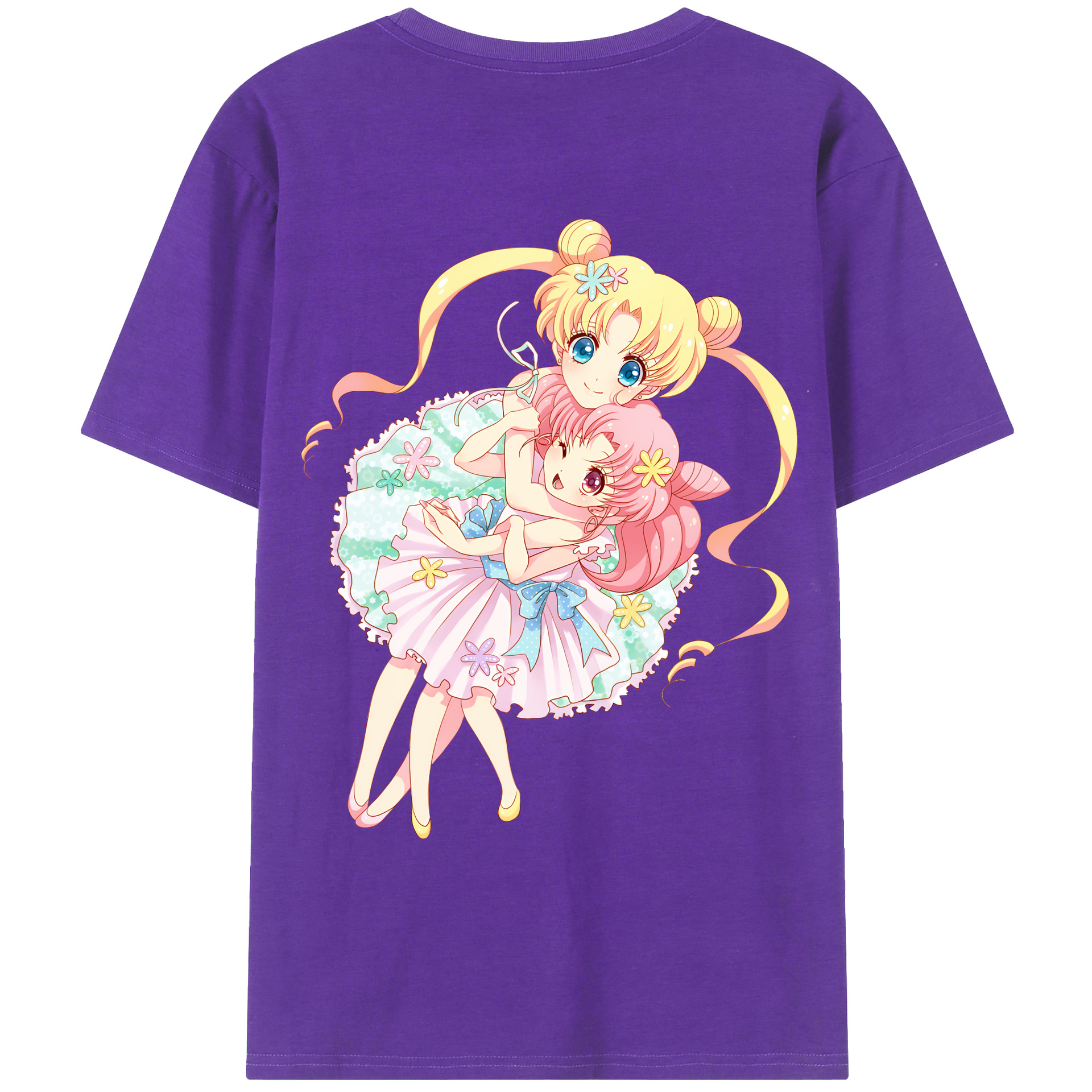 （画像用） 美少女戦士セーラームーン 愛野 美奈子 あいの みなこ Sailor Moon Aino Minako 綿100％ メンズ半袖Tシャツ（バックプリント） 通気性