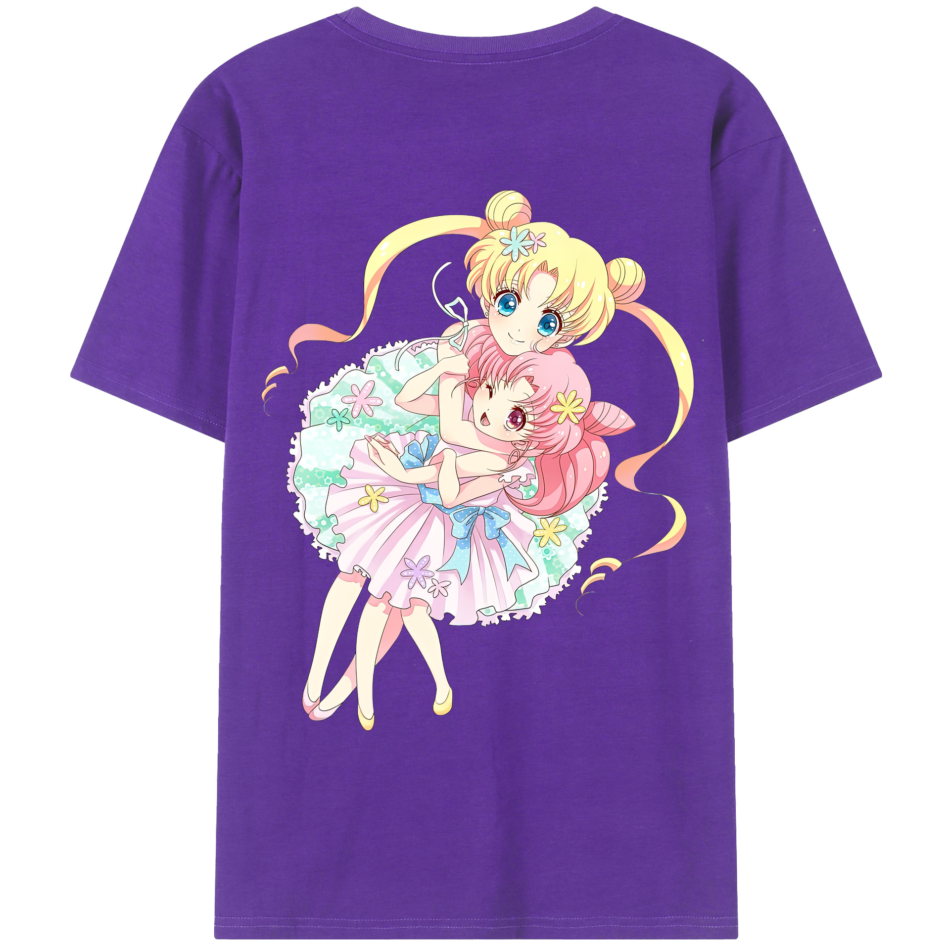 （画像用） 美少女戦士セーラームーン 愛野 美奈子 あいの みなこ Sailor Moon Aino Minako 綿100％ メンズ半袖Tシャツ（バックプリント） 通気性