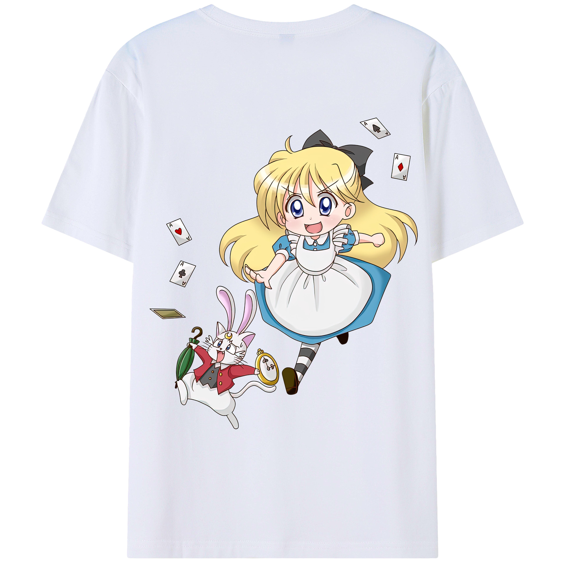 （画像用） 美少女戦士セーラームーン 愛野 美奈子 あいの みなこ Sailor Moon Aino Minako 綿100％ メンズ半袖Tシャツ（バックプリント） 通気性