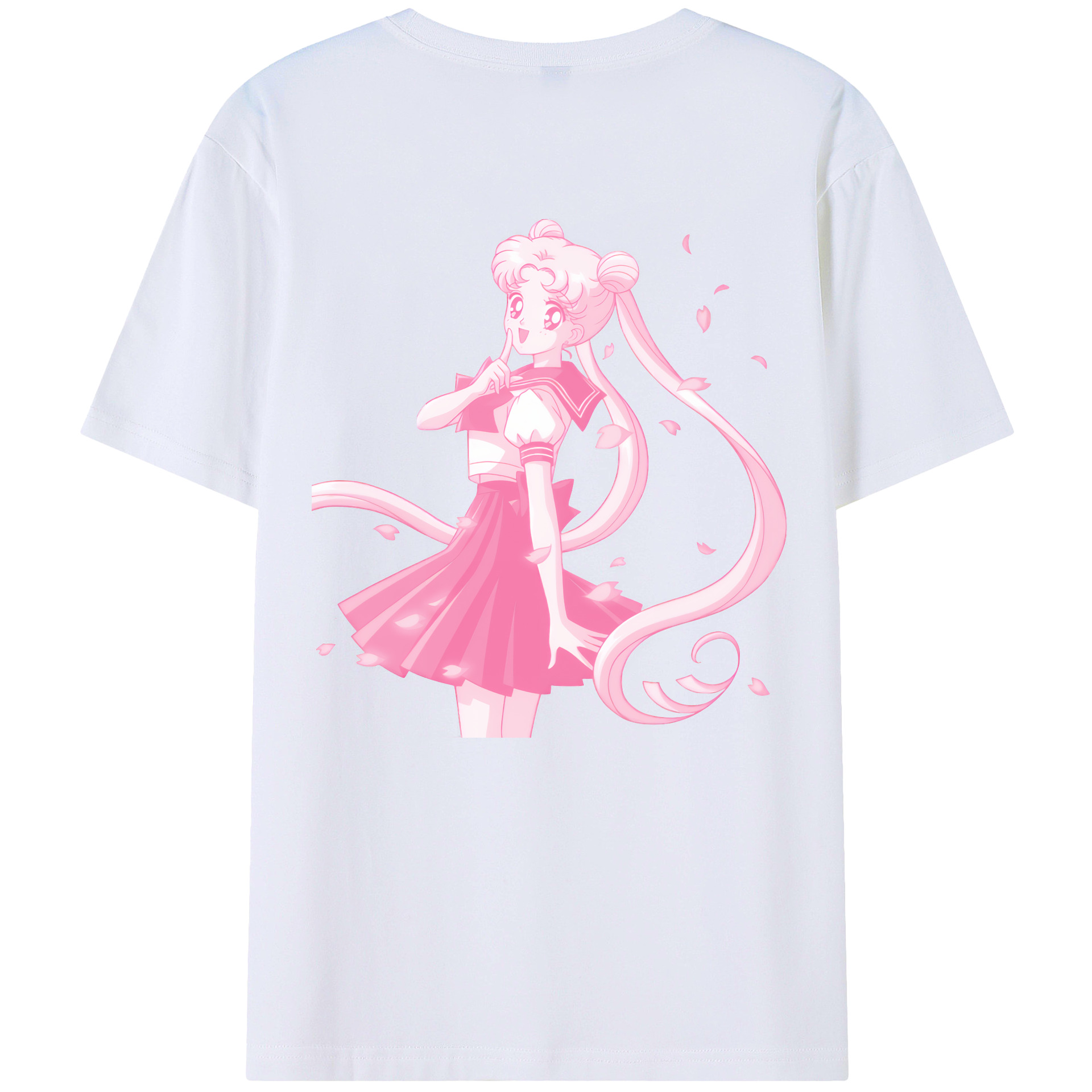 （画像用） 美少女戦士セーラームーン 愛野 美奈子 あいの みなこ Sailor Moon Aino Minako 綿100％ メンズ半袖Tシャツ（バックプリント） 通気性