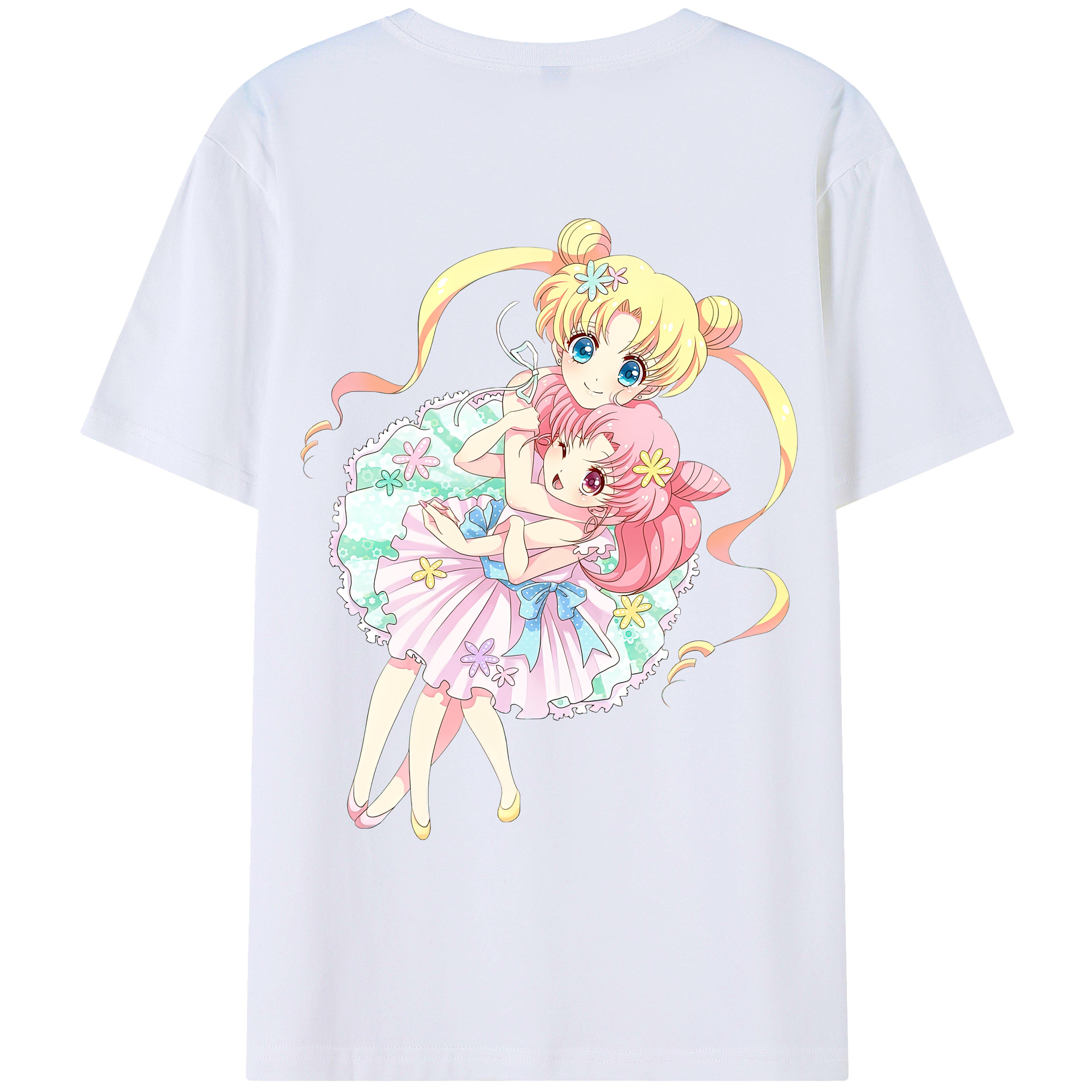 （画像用） 美少女戦士セーラームーン 愛野 美奈子 あいの みなこ Sailor Moon Aino Minako 綿100％ メンズ半袖Tシャツ（バックプリント） 通気性