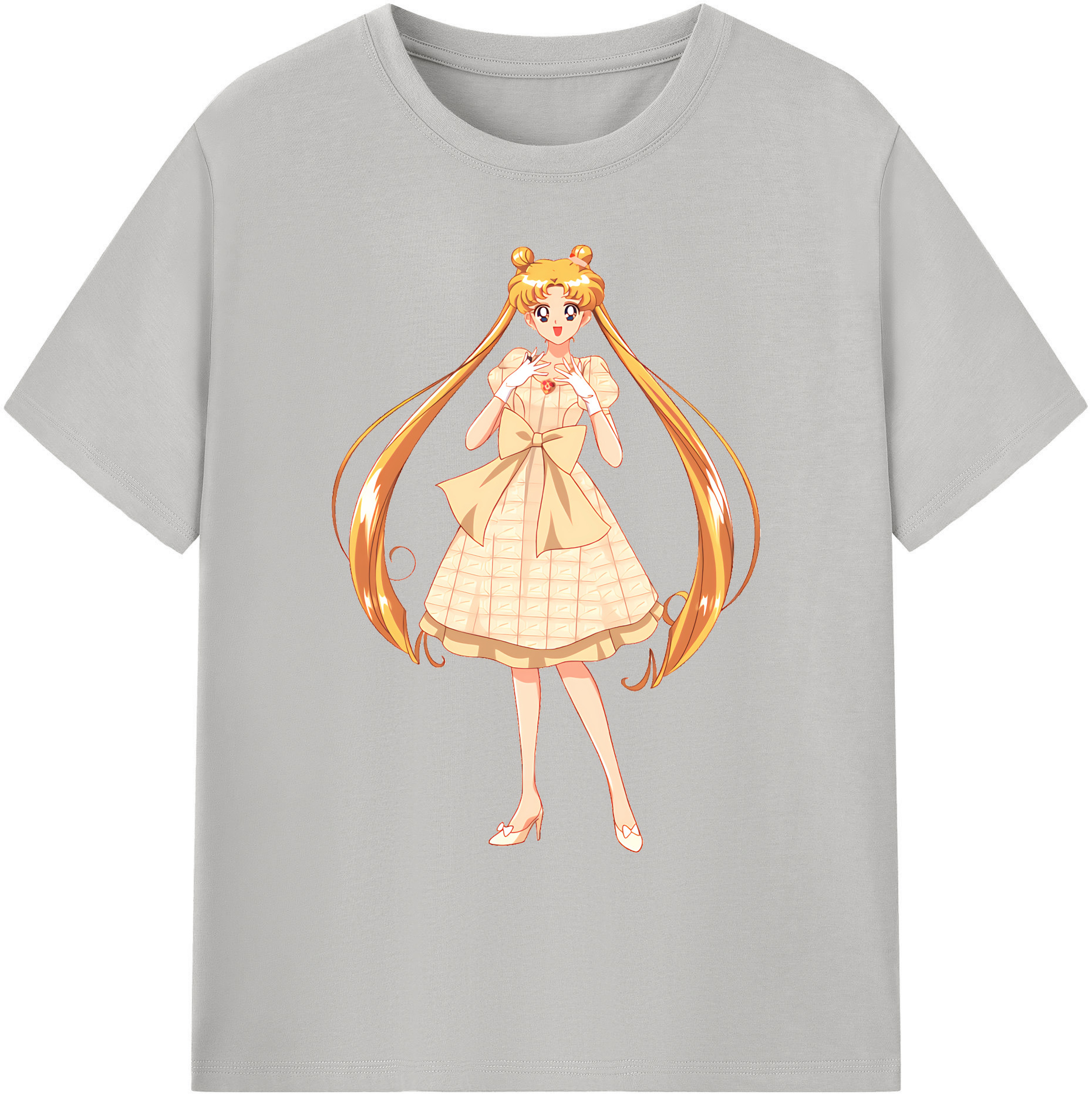 （画像用） 美少女戦士セーラームーン 愛野 美奈子 あいの みなこ Sailor Moon Aino Minako 綿100％ メンズ半袖Tシャツ｜肌触りやわらか＆通気性
