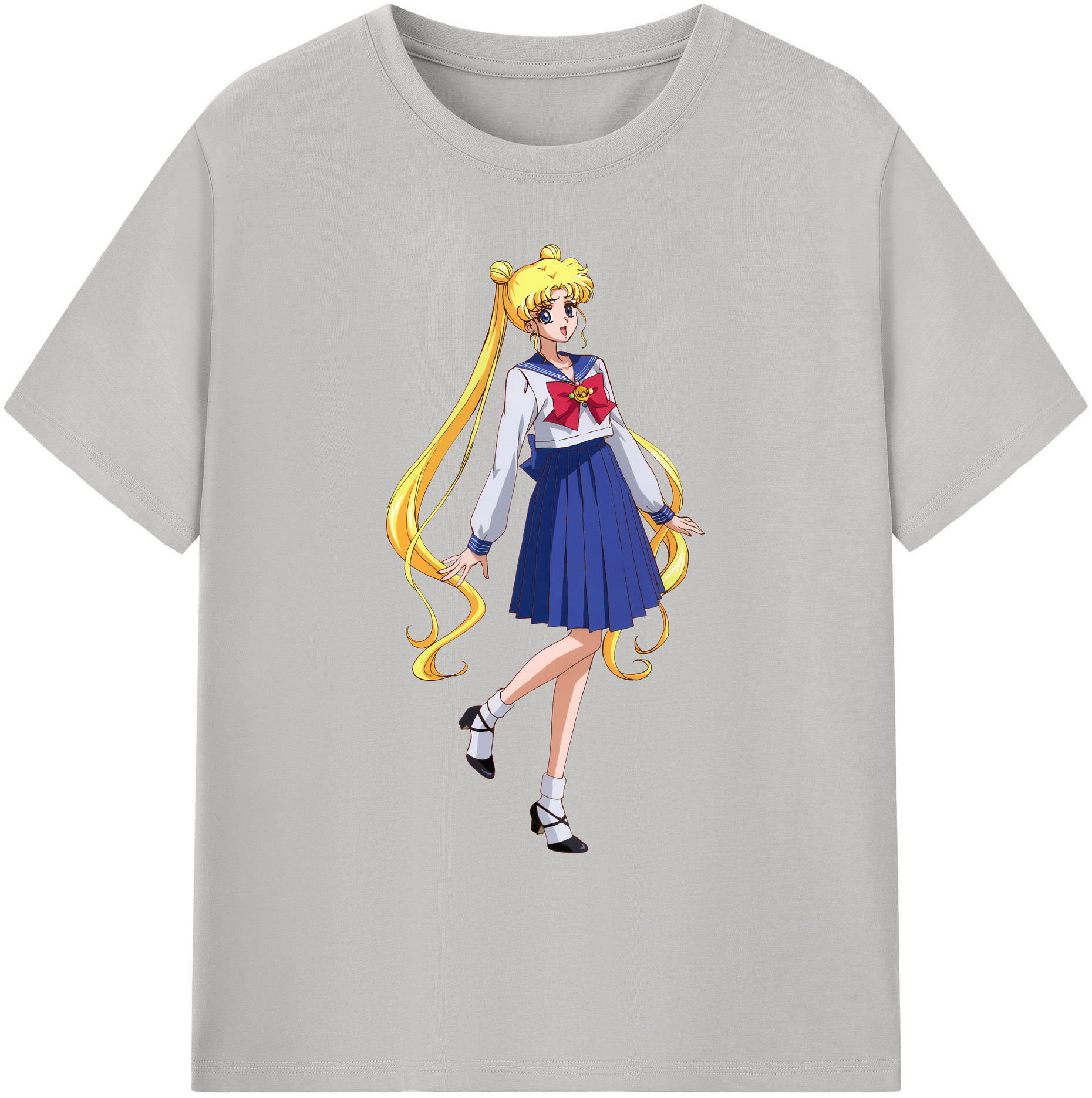 （画像用） 美少女戦士セーラームーン 愛野 美奈子 あいの みなこ Sailor Moon Aino Minako 綿100％ メンズ半袖Tシャツ｜肌触りやわらか＆通気性