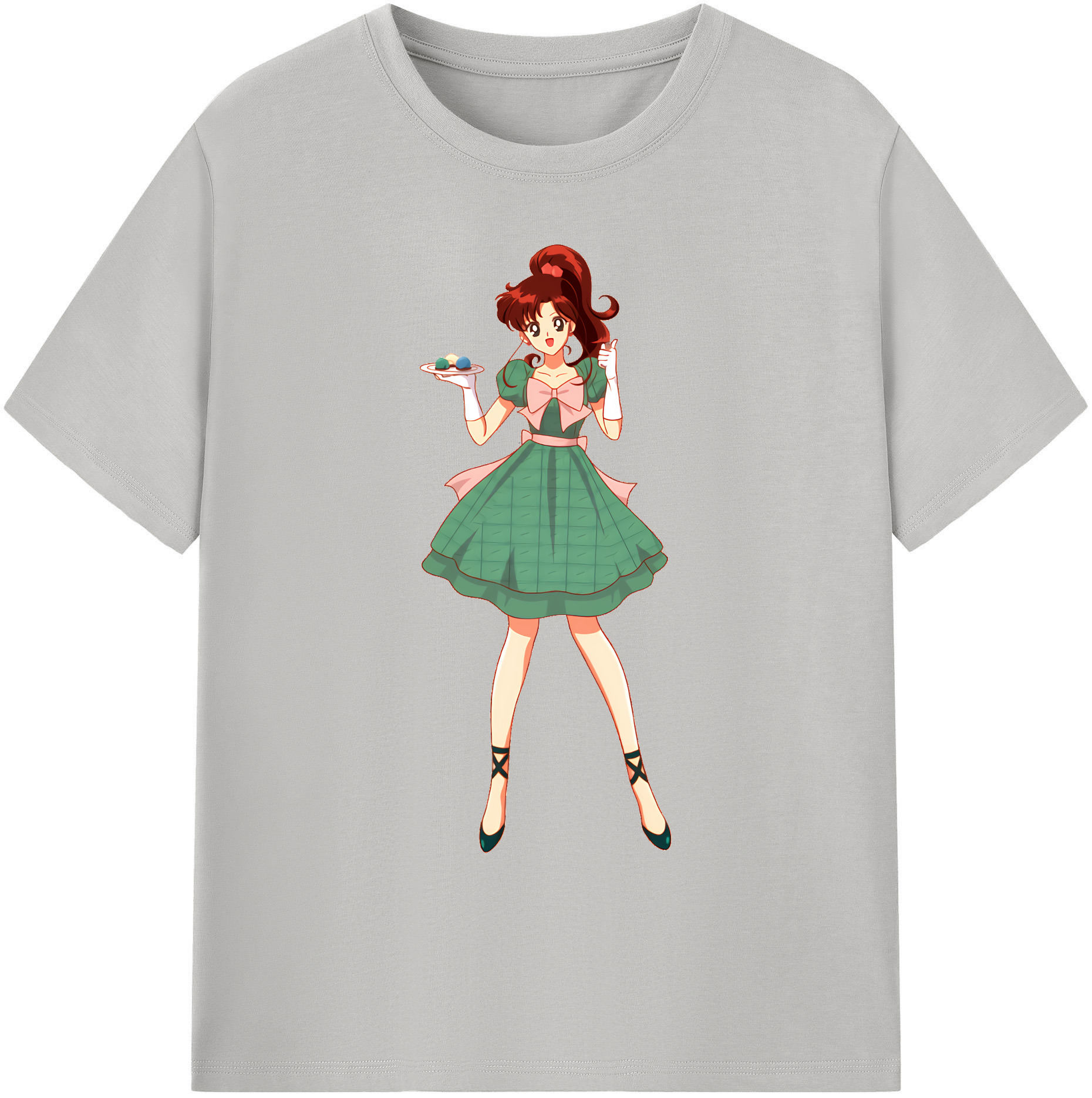 （画像用） 美少女戦士セーラームーン 木野 まこと きの まこと Sailor Moon Kino Makoto （セーラージュピター；Sailor Jupiter） 綿100％ メンズ半袖Tシャツ｜肌触りやわらか＆通気性