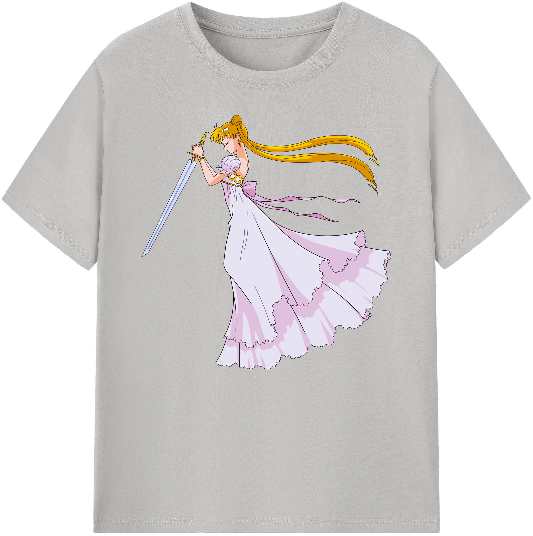 （画像用） 美少女戦士セーラームーン 愛野 美奈子 あいの みなこ Sailor Moon Aino Minako 綿100％ メンズ半袖Tシャツ｜肌触りやわらか＆通気性