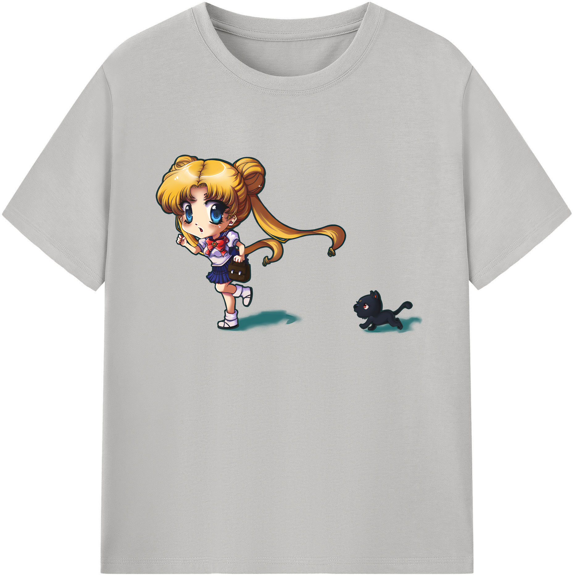 （画像用） 美少女戦士セーラームーン 愛野 美奈子 あいの みなこ Sailor Moon Aino Minako 綿100％ メンズ半袖Tシャツ｜肌触りやわらか＆通気性