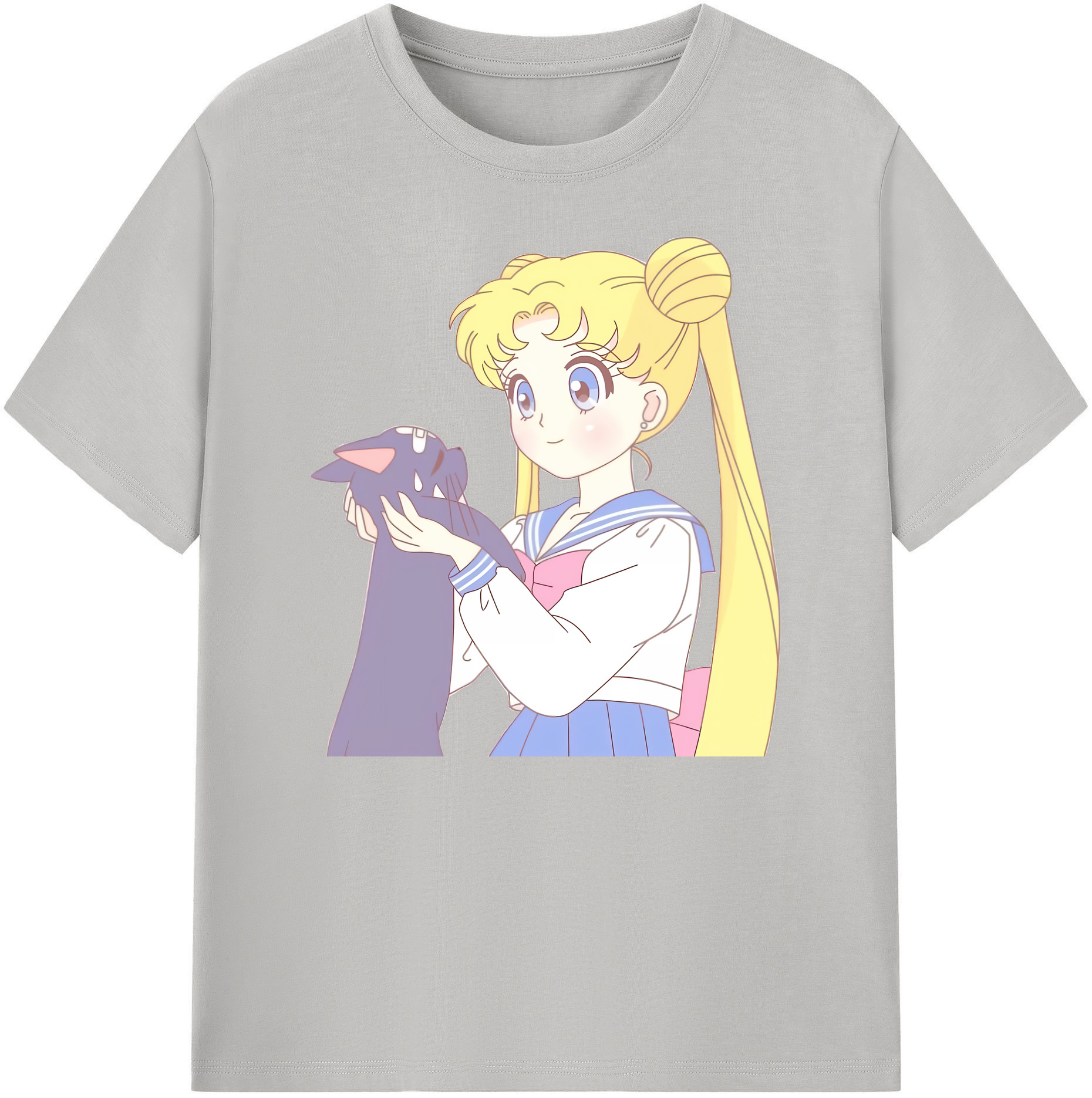 （画像用） 美少女戦士セーラームーン 愛野 美奈子 あいの みなこ Sailor Moon Aino Minako 綿100％ メンズ半袖Tシャツ｜肌触りやわらか＆通気性