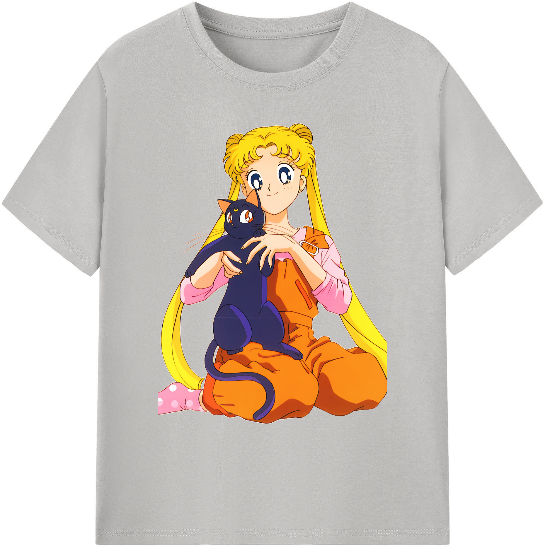 （画像用） 美少女戦士セーラームーン 愛野 美奈子 あいの みなこ Sailor Moon Aino Minako 綿100％ メンズ半袖Tシャツ｜肌触りやわらか＆通気性
