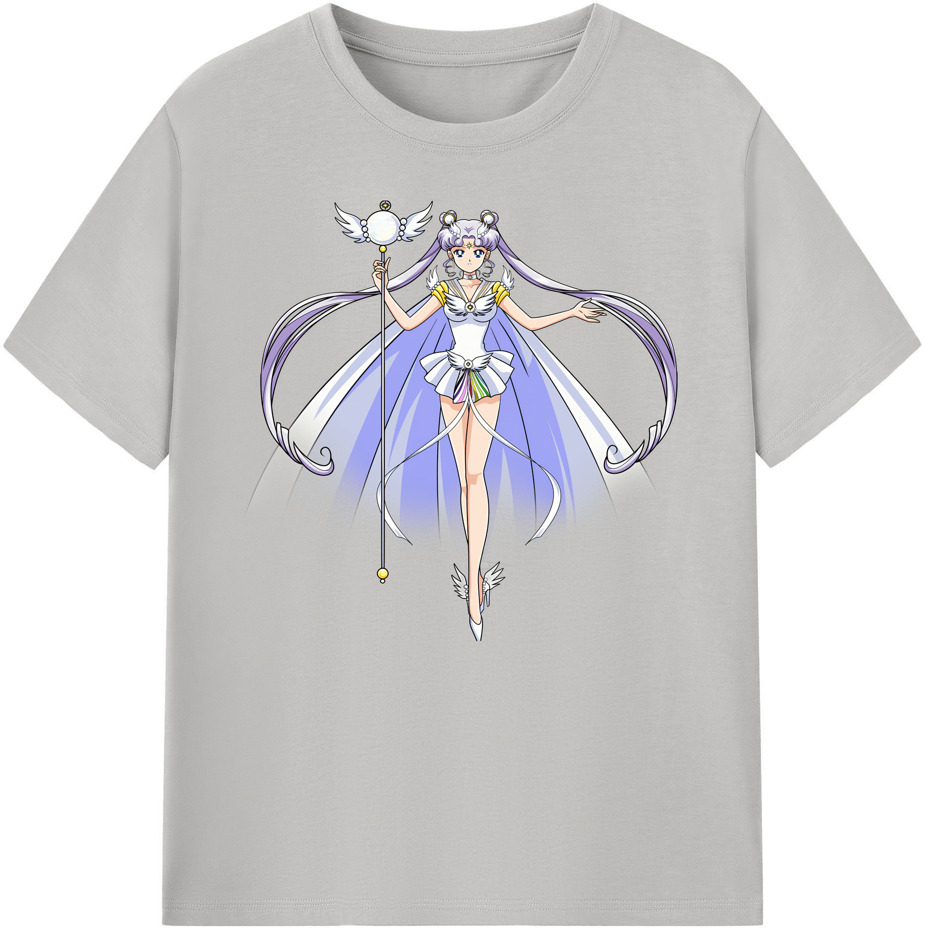 （画像用） 美少女戦士セーラームーン 月野 うさぎ つきの うさぎ Sailor Moon Tsukino Usagi 綿100％ メンズ半袖Tシャツ｜肌触りやわらか＆通気性