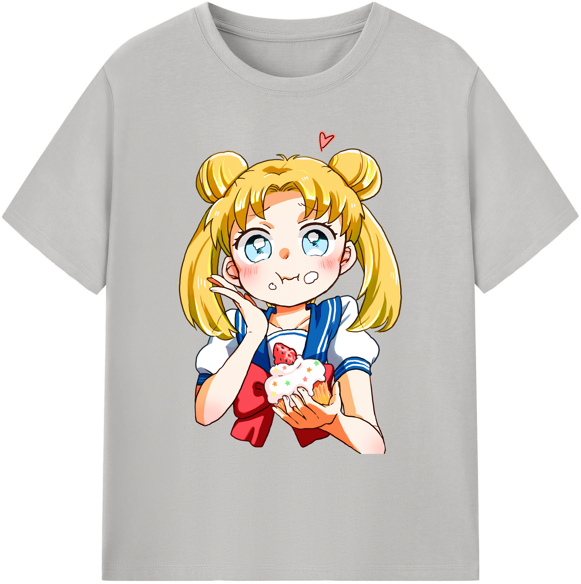 （画像用） 美少女戦士セーラームーン 愛野 美奈子 あいの みなこ Sailor Moon Aino Minako 綿100％ メンズ半袖Tシャツ｜肌触りやわらか＆通気性